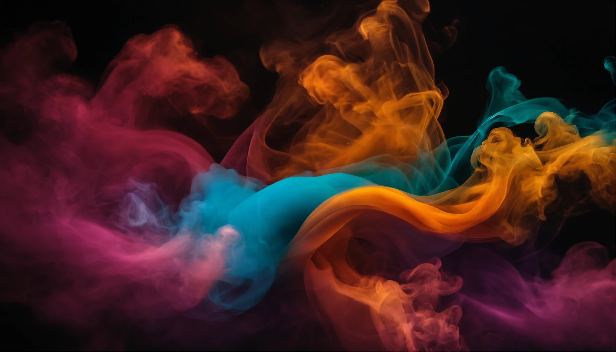 Abstract colored smoke wallpaper background for desktop