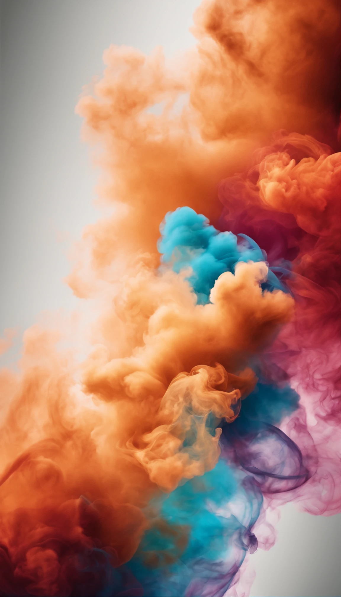 Abstract colored smoke wallpaper background for desktop