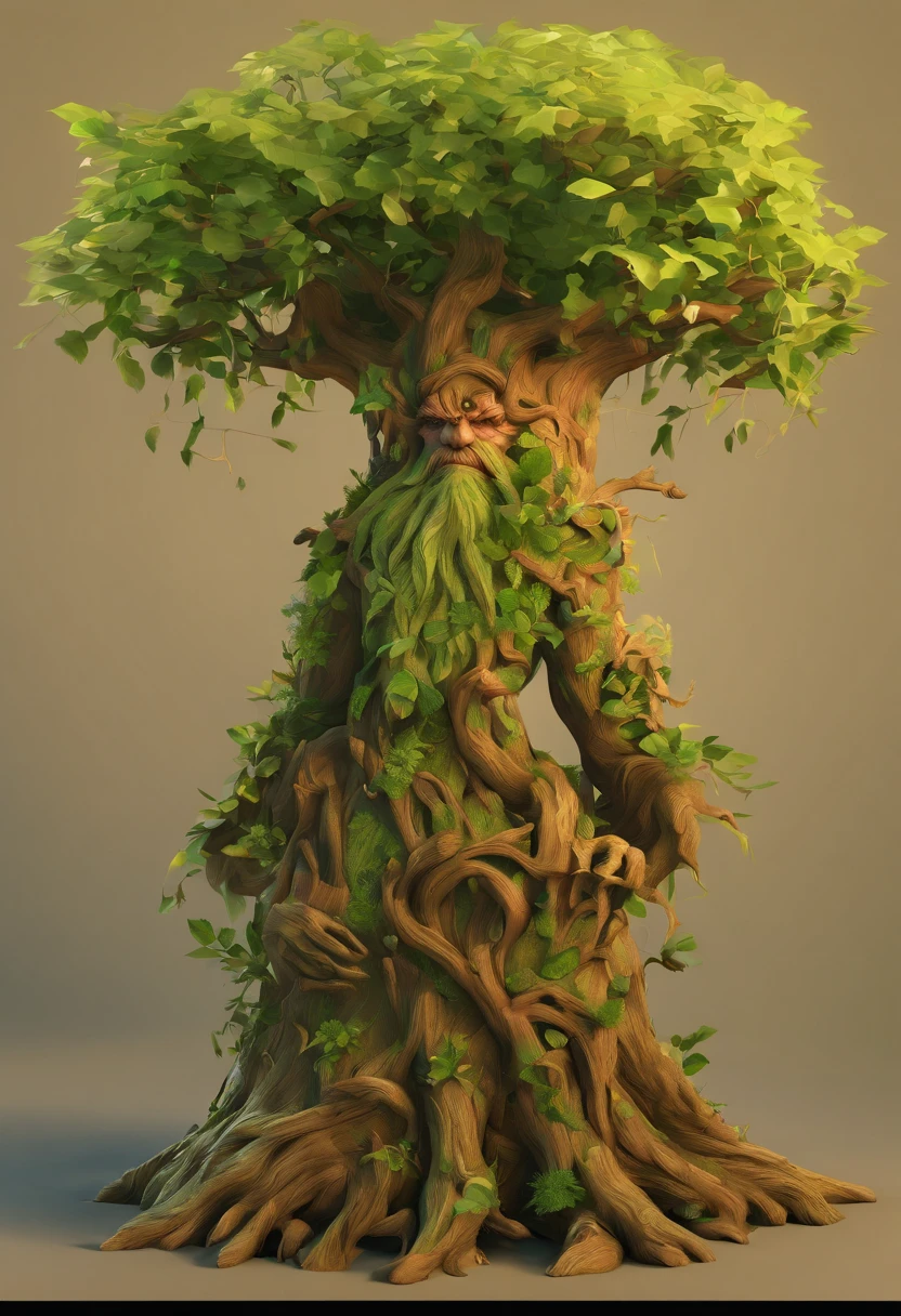 1 Dryad,Cartoon tree close-up,There is a face on it, treant, but rather a, ent treant dryad, the trees are angry, Evil Tree Elves, Groot, character art of maple story,leafy branches,Lots of branches, oak tree ent, plant monster, tree druid, of the tree, treebeard, entity, Jane wood art style, plant monster, Mobile game art(Masterpiece, Best quality, Ultra-detailed, Best Illustration:1.4),(See-through:15)(refractions,Reflection:1.2) ,