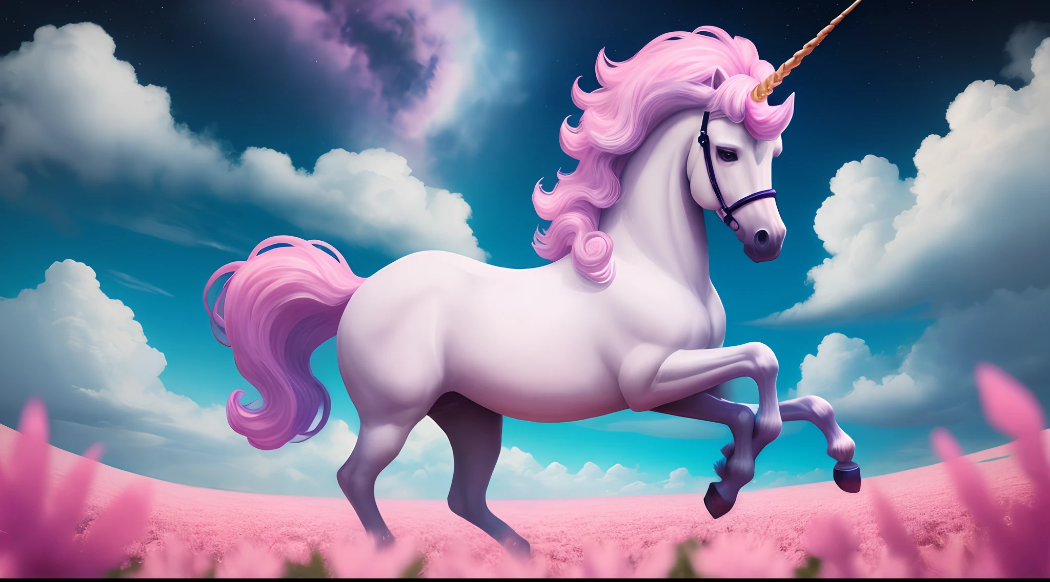 Unicorn in the Pink Land