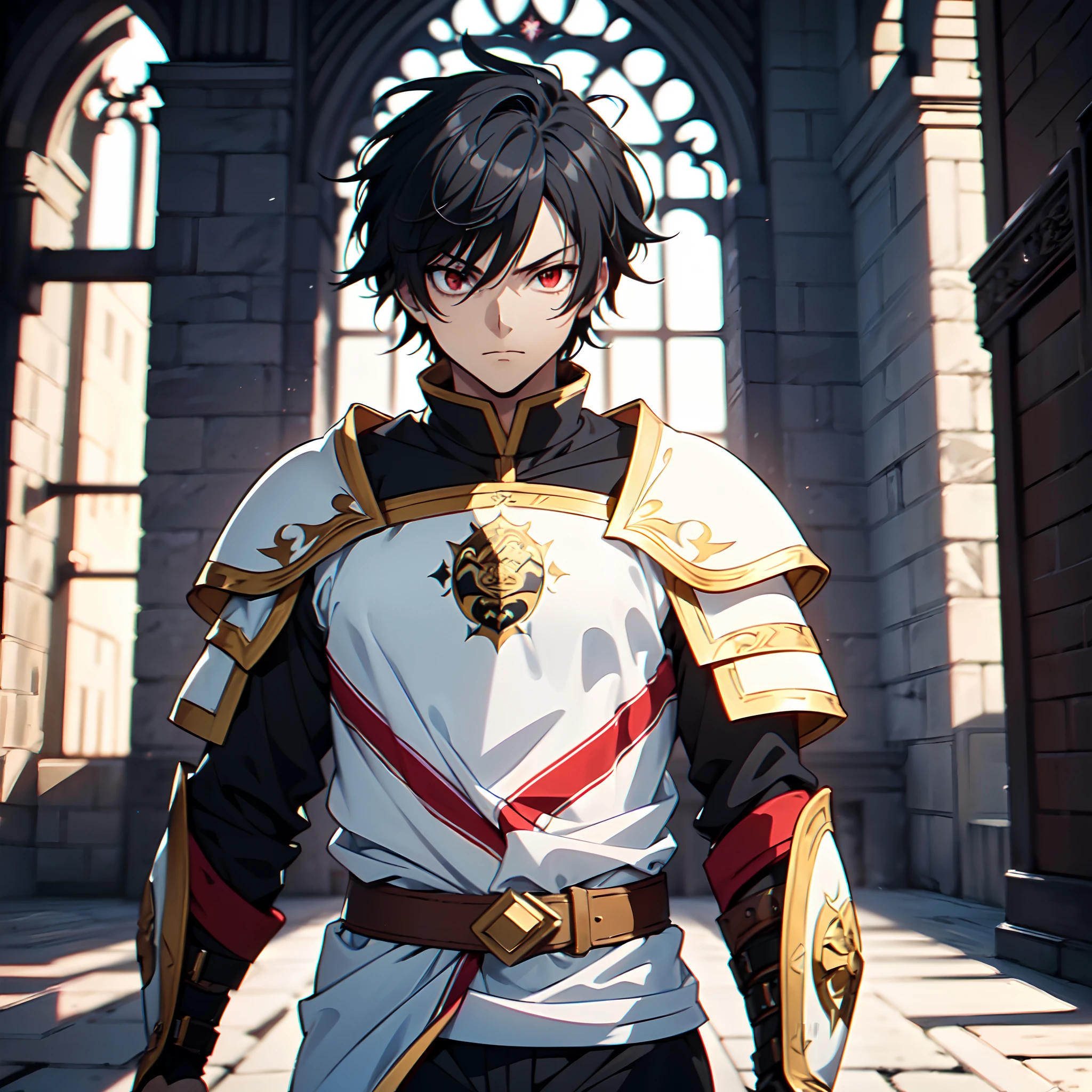 128K Ultra High Definition,
128K Ultra High Quality,
128K Ultra High Resolution,
Best Definition,
Best Quality,
Best Resolution,
Perfectly Detailed,
Perfectly Designed,
Extremely Detailed,
Extremely Designed,
Hyper Detailed,
Hyper Definition,
Hyper Quality,
Hyper Resolution,
Masterpiece,
(((Anime))),
Body Shot,
(((Boy))),
Handsome,
Muscular Body,
(((Black Short Hair))),
(((Red Eyes))),
(((Hyper Detailed & Perfectly Designed With Ultra High Quality White Warlord Armor))),
(((Inside Of Medieval Royal Palace Background Scenery))),