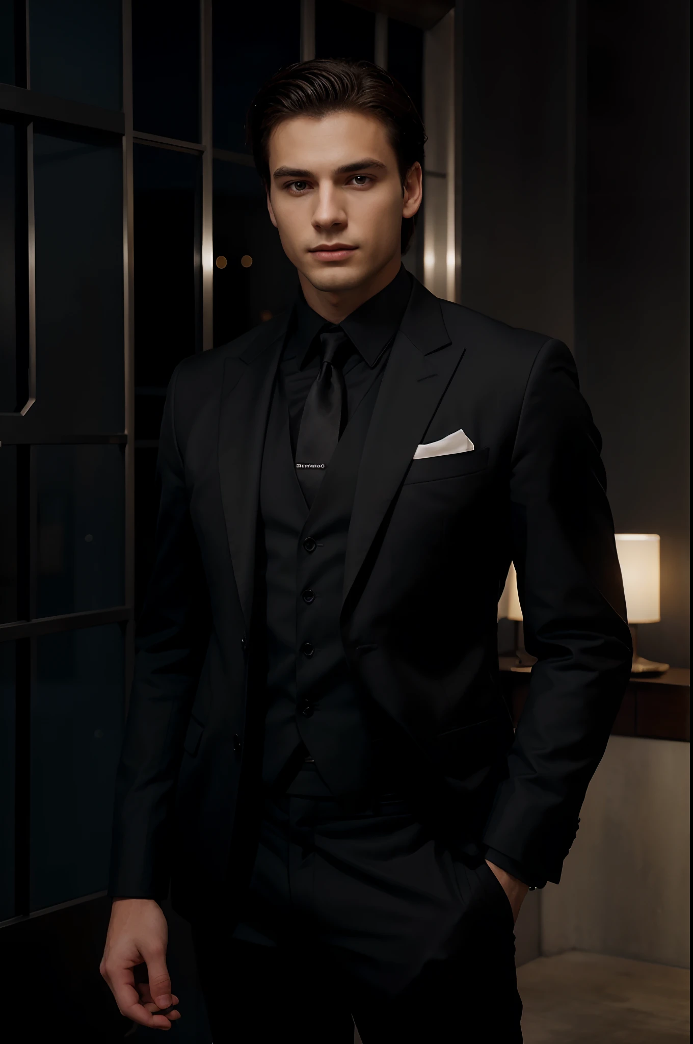 The man of the night is a 23-year-old character, Branco, with an air of arrogance and an imposing posture, Wearing a spotless black suit. Daylight creates a cinephile effect around it, tornando seu aspecto ainda mais elegantemente imponente. Your skin is luminous and perfect, Your body figure is up to date, And everything about it conveys a sense of beauty and mystery.