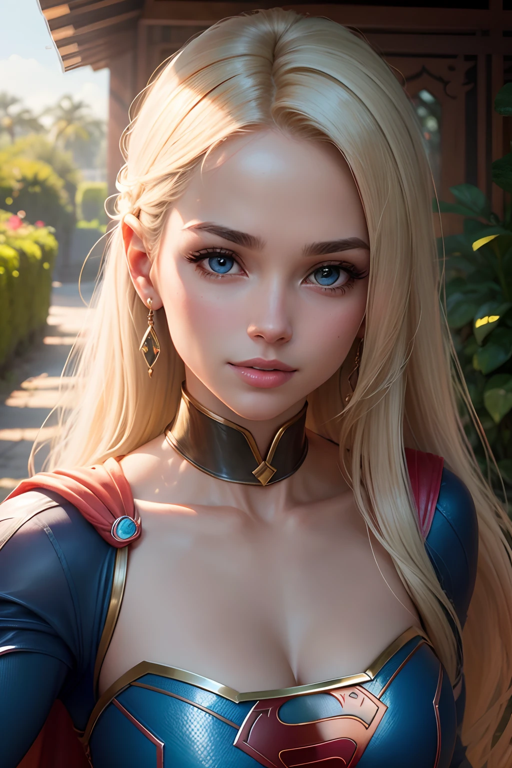 Beautiful, Powerful supergirl with flowing blonde hair and a captivating smile. your strength, Muscular Physique Radiates Confidence and Strength. Os detalhes intrincados de seu rosto, showing off her piercing blue eyes and perfectly shaped lips, melhorar seu carisma geral. She is the epitome of female empowerment and strength. Realistic, fotografia. Fantasia rasgada.
Ela fica alta em um jardim vibrante, Full of lush greenery and colorful flowers. Sunlight gently caresses your flawless skin, criando um, brilho suave. The garden is teeming with life, com borboletas voando ao seu redor, attracted by its natural beauty.
The scene is captured in stunning 8K resolution, garantindo a mais alta qualidade e clareza. The image is ultra-detailed, reflecting every intricate aspect of Supergirl's appearance and the surrounding environment. With realistic and photorealistic rendering, Cada detalhe, from the texture of the hair to the delicacy of the petals, is brought to life.
O estilo de arte mistura elementos de retratos e arte conceitual, creating a unique and captivating composition. It shows the powerful presence of supergirl amidst the serene beauty of nature. The colors are vivid, accentuating the vibrancy of the garden and enhancing the overall aesthetic appeal.
The lighting in the image is meticulously crafted, emphasizing Supergirl's characteristics and adding depth to the scene. O macio, A luz do sol quente projeta sombras delicadas, melhorar ainda mais a qualidade tridimensional da obra de arte.
Em resumo, The prompt is:
Supergirl, louro, peituda, musculoso, belos olhos detalhados, beautiful detailed lips, olhos e rosto extremamente detalhados, long eyelashes, cena do jardim, 8K resolution, ultra-detalhado, Realistic, fotorrealista, retrato, arte conceitual, vivid colors, luz solar quente, Women's Strength and Empowerment.