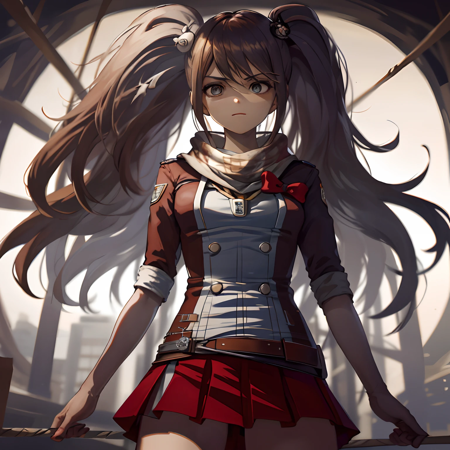 highest qualityr,obra maestra,8k,NFFSW\,La mejor calidad,1chica en,Mikasa_Ackerman,Bragas transparentes,bragas mojadas,Bragas blancas,red neckerchief,Skyporn,Melancholy,Postura extendida de las piernas,Action art,Apunta al enemigo,cara avergonzada,face shy,con mejillas ruborizadas,Pandilla Siniestra,butyric,minimalismo,Arte de impacto,restos,