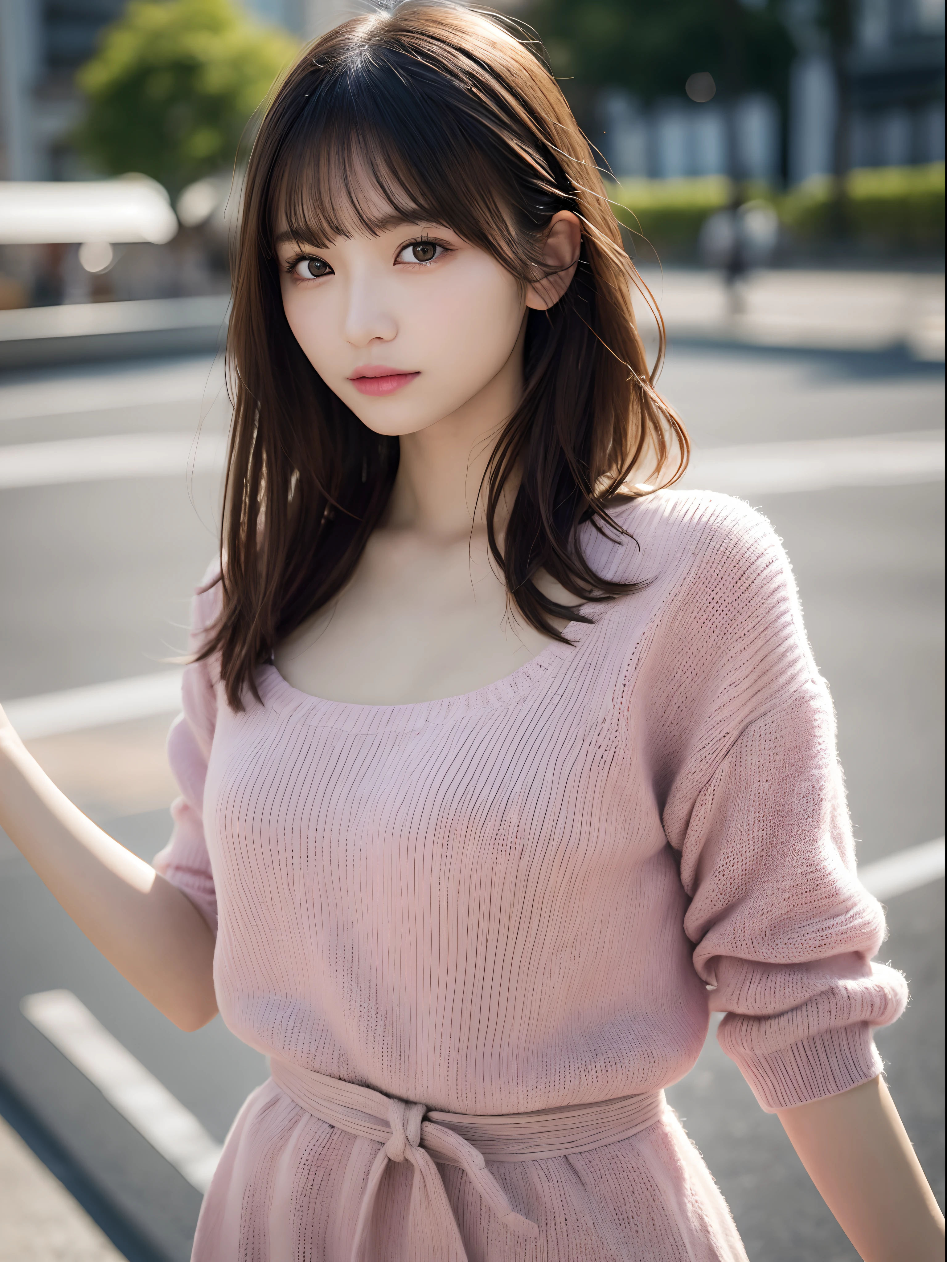 best quality ,masterpiece,ultra high res,(photo realistic:1.4), 1 girl, looking at viewer, japanese famous actress, very beautiful,kawaii, Cinematic, 35mm lens, f/ 1. 8, accent lighting, 8k, in japanese city, off-shoulder