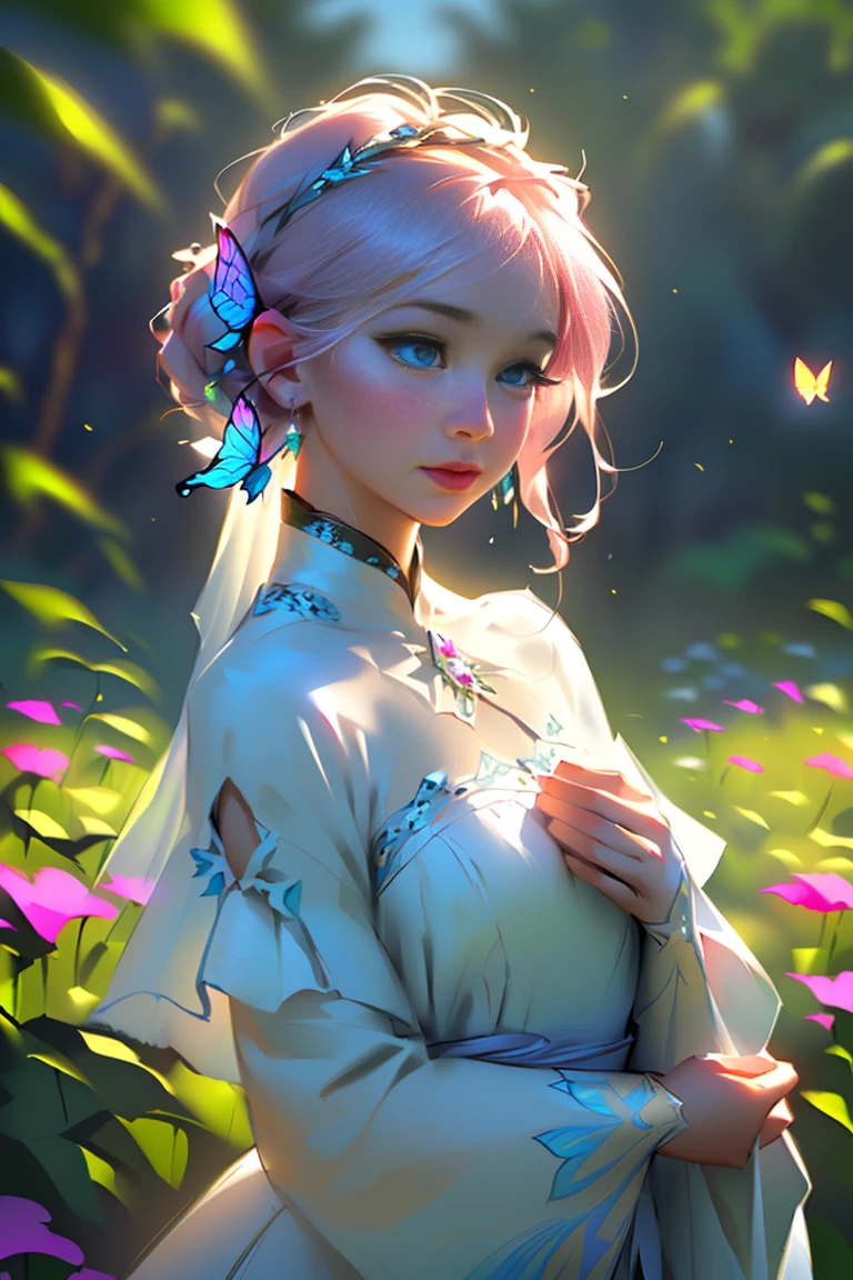 (best quality,4k,8k,highres,masterpiece:1.2),ultra-detailed,(realistic,photorealistic,photo-realistic:1.37),a feminine catboy wearing a feminine outfit,beautiful detailed eyes,long eyelashes,portraits,anime,vivid colors,pastel color palette,soft lighting,fantasy costume,flowing hair,sparkling accessories,playful expression,natural surroundings,peaceful atmosphere,delicate features,sakura blossoms,cute poses,dainty gestures,graceful movements,shiny fabrics,floral patterns,delicate embroidery,whimsical background,colorful butterflies,ethereal aura,carefree mood,confident stance,gentle personality,sweet smile,harmonious composition,glowing highlights,subtle shadows,lively brushstrokes,artistic interpretation,romantic scenery,dreamy ambiance