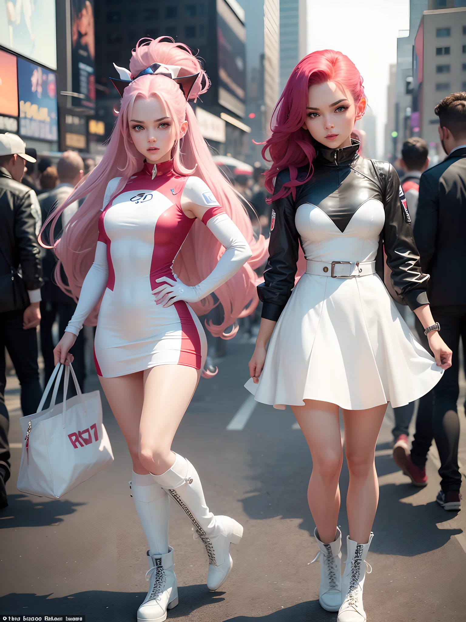 (masterpiece:1.3), (8k, photorealistic, RAW photo, best quality: 1.4), (1girl), beautiful face, (realistic face), (pink hair, long hair:1.3), beautiful hairstyle, realistic eyes, beautiful detailed eyes, (realistic skin), beautiful skin, (sweater), absurdres, attractive, ultra high res, ultra realistic, highly detailed, golden ratio(ultra realistic,32k,RAW photo:1.1),(high detailed skin:1.1), 8k uhd, dslr, high quality, film grain, (makeup, mascara:1.1), lips,(thick\lips\), (shiny glossy translucent clothing:1.1), 1 girl, Balanced Eyes, Andromeda Shun, pink armor, Chest, Red hair, pink helmet, Blue eyes,official art, extremely detailed, incredibly absurdres, looking at the audience, elegant attire, gentle expression, subtle blush, warm skin tones, ethereal lighting, soft shadows, a sharp nose, white skin, and a soft face, (best quality, highres:1.2), 1girl, beautiful detailed eyes, beautiful detailed lips, extremely detailed eyes and face, long eyelashes, medium, HDR, studio lighting, sharp focus, blmpony, aqua hair ribbon:1.3, braided ponytail, pink shirt, belt, scarf, pink skirt under , clothes writing, brown gloves,, medium breast, (looking at viewer, sitting, crossed legs:1.1), (radiant:1.1),dark theme, dragon's breath grotto, billowing dragon breath, hidden treasure, cavernous sanctuary,physically-based rendering, extreme detail description,perfect shape, facing viewer, sweaty, gorgeous, appearing in full frame, 1young girls, good-looking, Beautiful fair skin and luster, Beautiful eyes are big and bright, Small mouth and thin lips, Goodness of style and slenderneseautiful medium breast:1.5), beautiful girl illuminated by seven colors of light, Irridescent color, show nipples, medium breasts, show vagina, spread legs, soft lighting body.