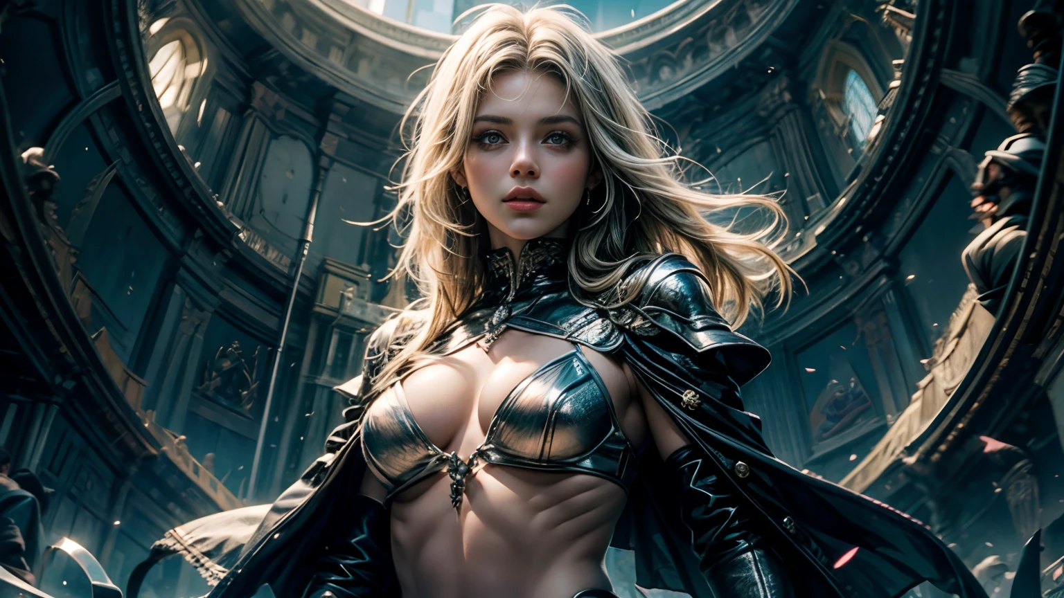 Alice em Tecland , Ultra high resolution, master part,torso completo, rosto bonito com lindos olhos brilhantes, deitada de lado com o seios de fora, seios aparecendo, bico dos seios