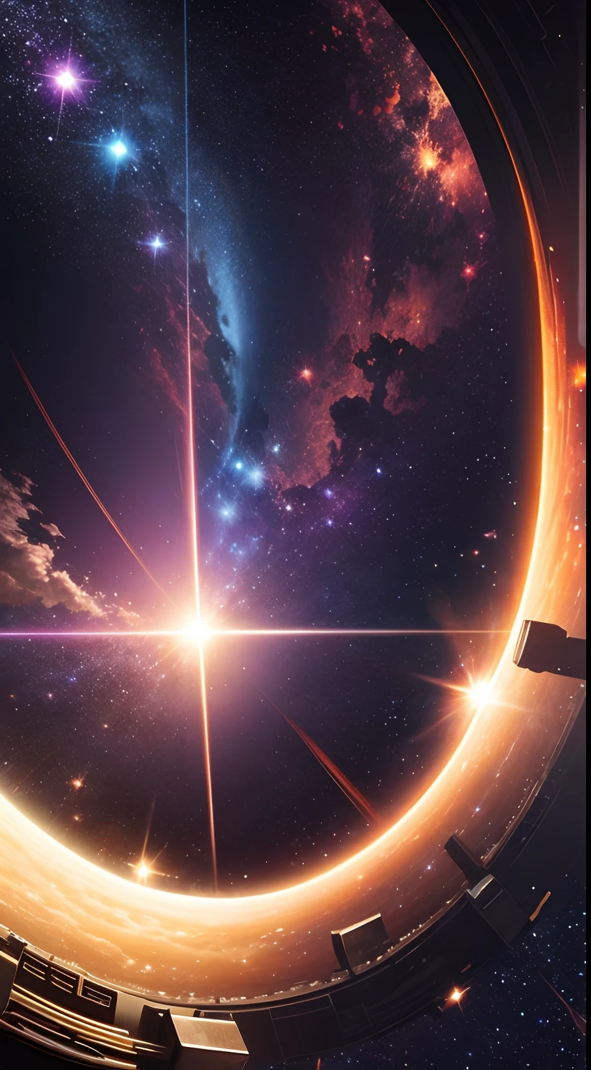 Ultra realistic 8k picture,space, beautiful and shiny stars, a star explosion