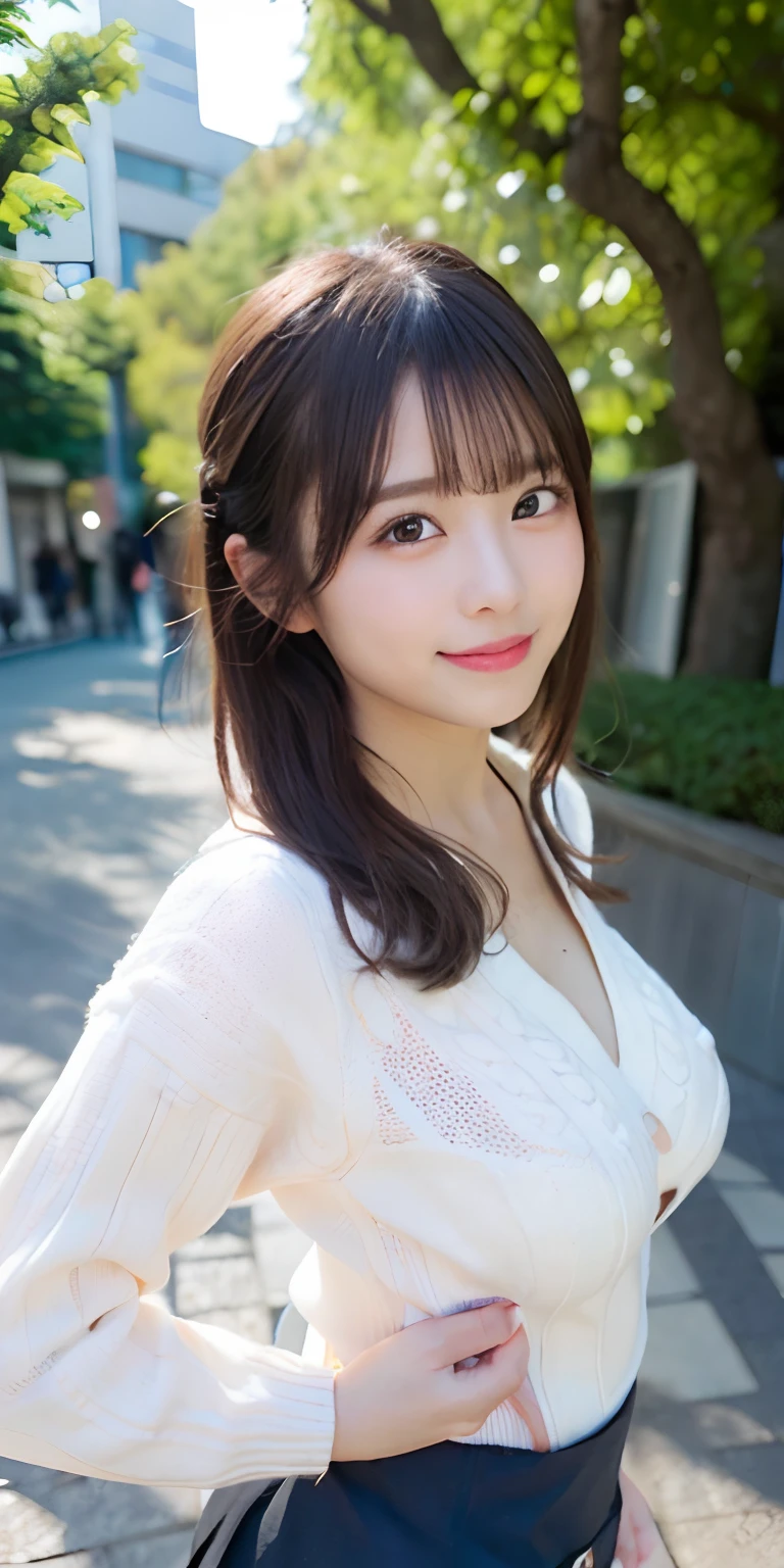 masutepiece, Best Quality, Illustration, Ultra-detailed, finely detail, hight resolution, 8K Wallpaper, Perfect dynamic composition, Beautiful detailed eyes, nsfw, cleavage, Seductive pose, Full body, light brown hair, hair bun, (Absurdly Long Hair:1.6), (Beautiful Voluminous breasts), (real looking skin), Natural Color Lip, (The best smile), 17 year old, Beautiful girl, (bare breasts:1.5), (shrine miko clothes:1.3), (Japanese shrine background:1.4)