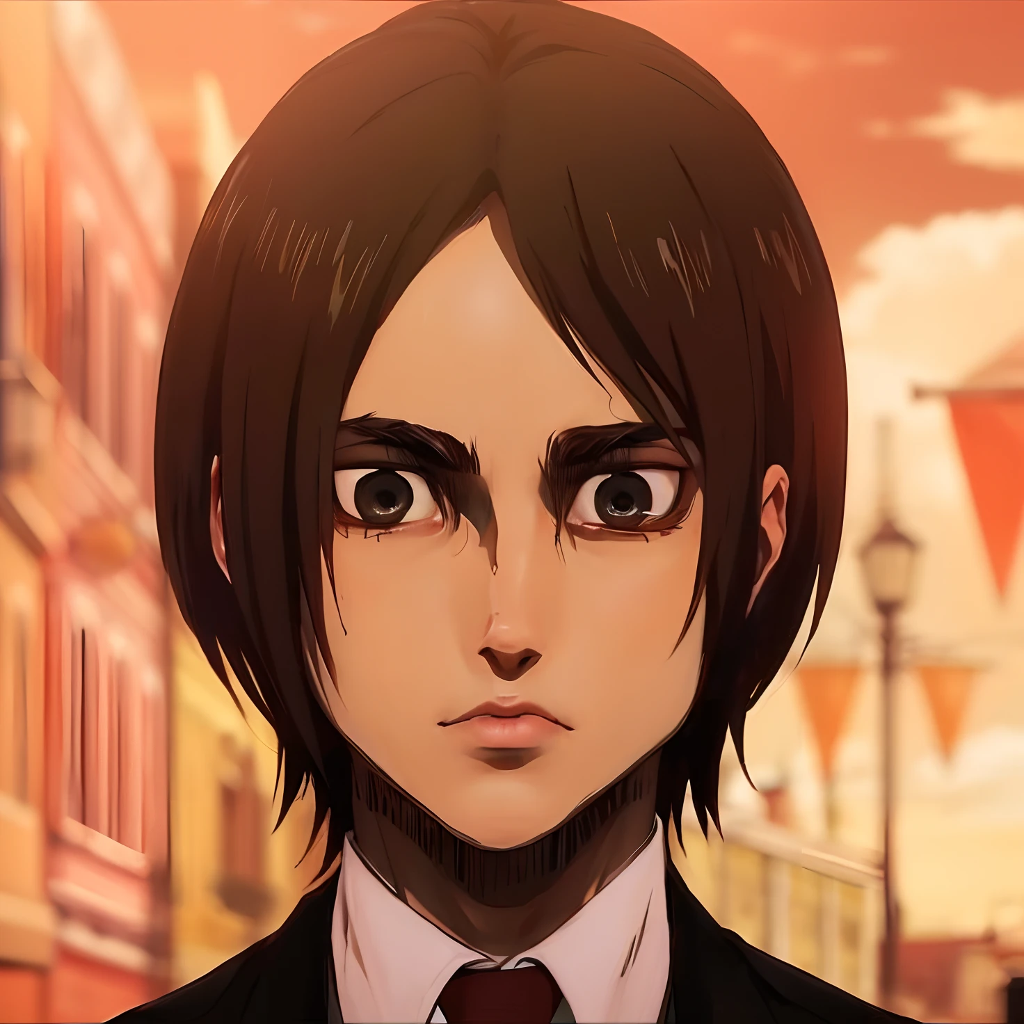 Hyperrealistic version of Eren, hyperdetailed, 8k, hyperrealistic