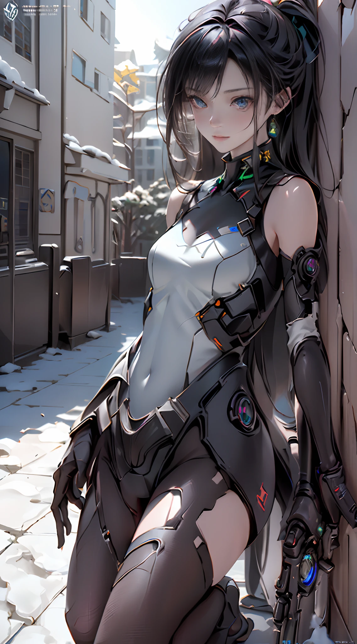Brunette Blue Eyes Mechanical Future Melancholy Dark Teenage Black Deacon Shota