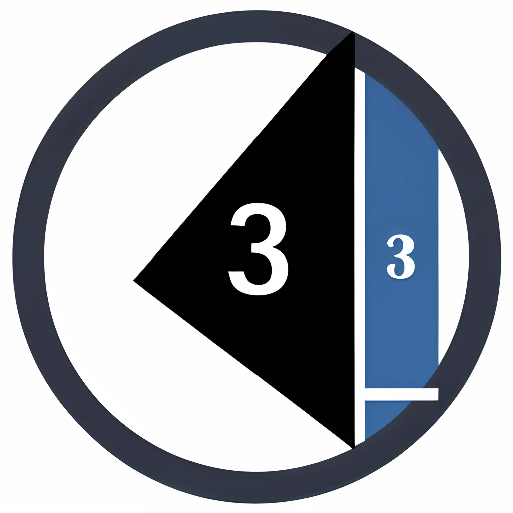 Design a class emblem with the number 331,Lines are required to be simple,Rich in mathematics,There are no characters
