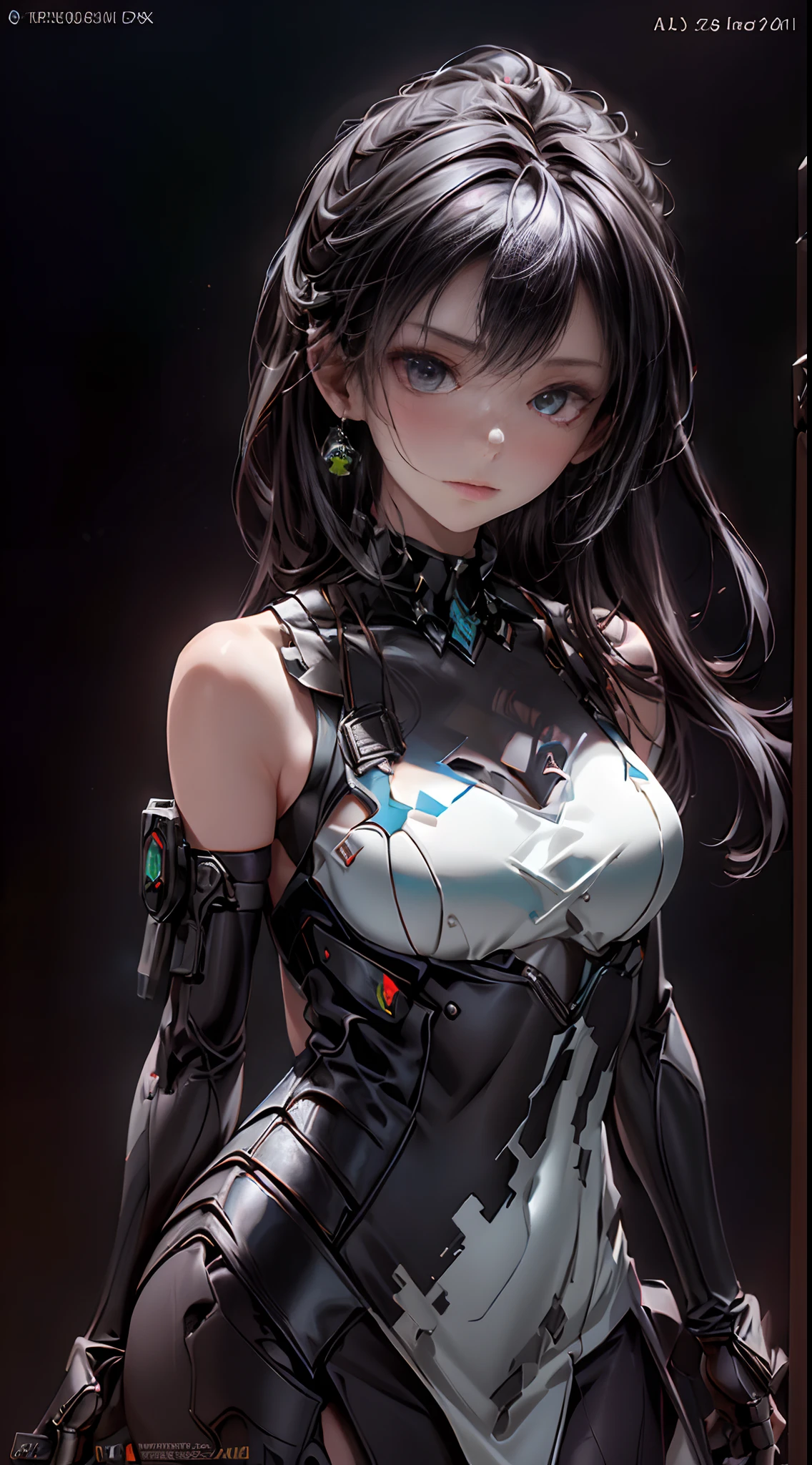 ((top-quality)), ((masterpiece)), (detaileds:1.4), 。.。.3D, Beautiful Cyberpunk Woman Image,nffsw(HighDynamicRange),Ray traching,NVIDIA RTX,Hyper-Resolution,Unreal 5,Sub-surface scattering,PBR Texturing,Postprocess,Anisotropy Filtering,depth of fields,Maximum clarity and sharpness,multi-layer texture,Albedo and specular maps,Surface Shading,Accurate simulation of light-material interactions,perfectly proportions,Octane Rendering,Two-tone lighting,Wide aperture,Low ISO、White Balance、thirds rule、8K Raw、((Holding an assault rifle in his hand))