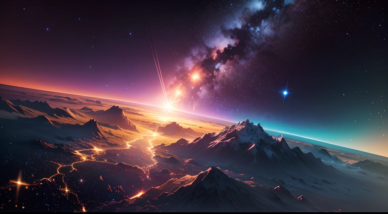 Ultra realistic 8k picture,space, beautiful and shiny stars, a star explosion