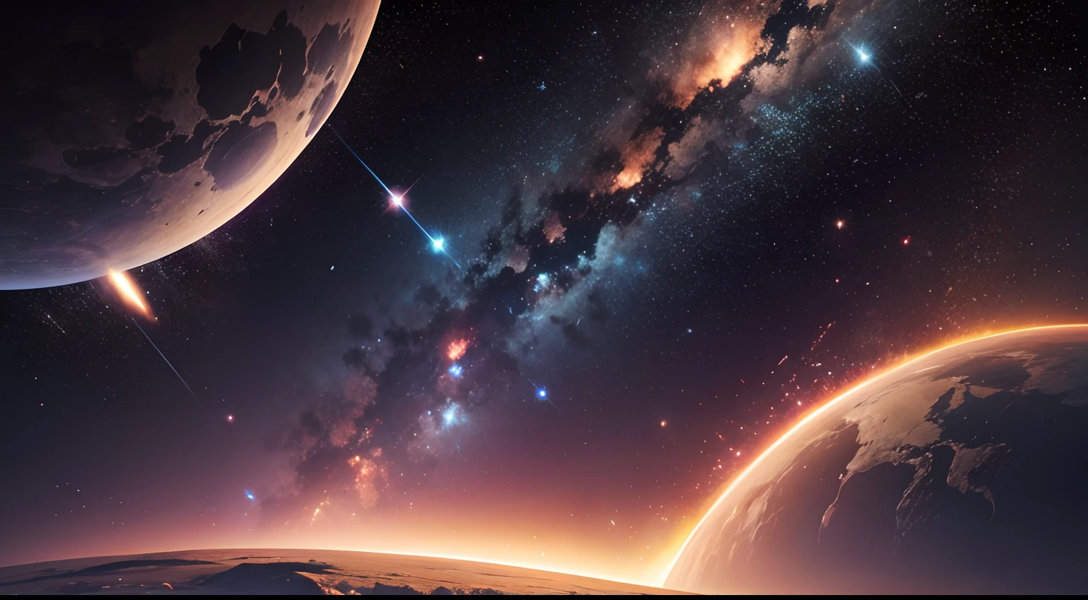 Ultra realistic 8k picture,space, beautiful and shiny stars, a star explosion