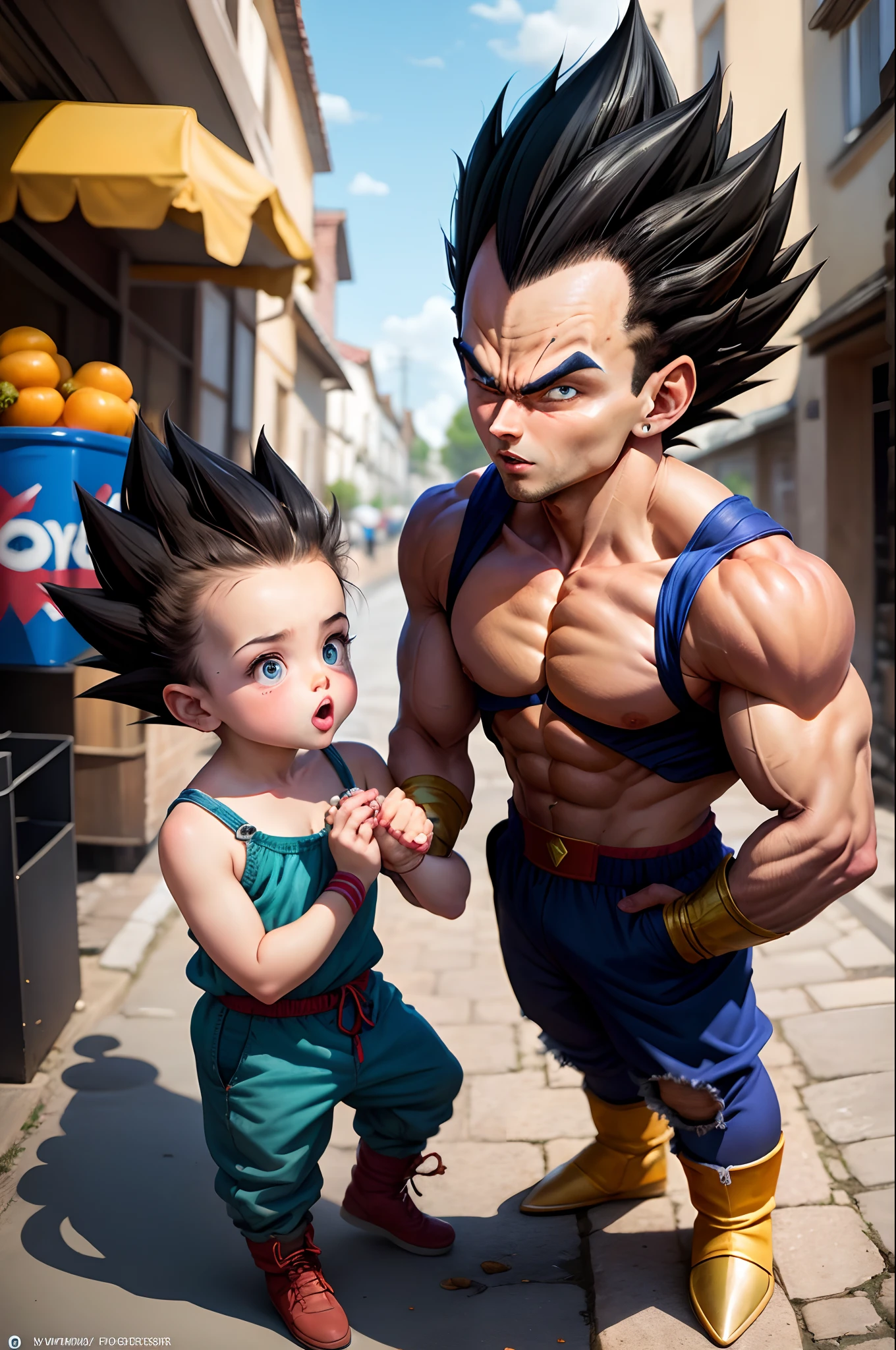 Vegeta avec ces enfant