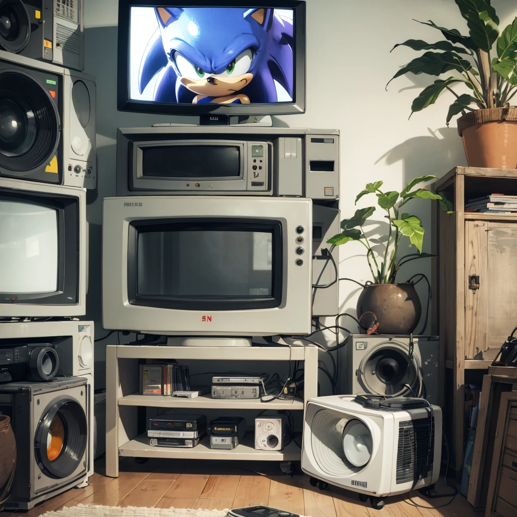 Alex ???, sonic, Raiden, old crt tv