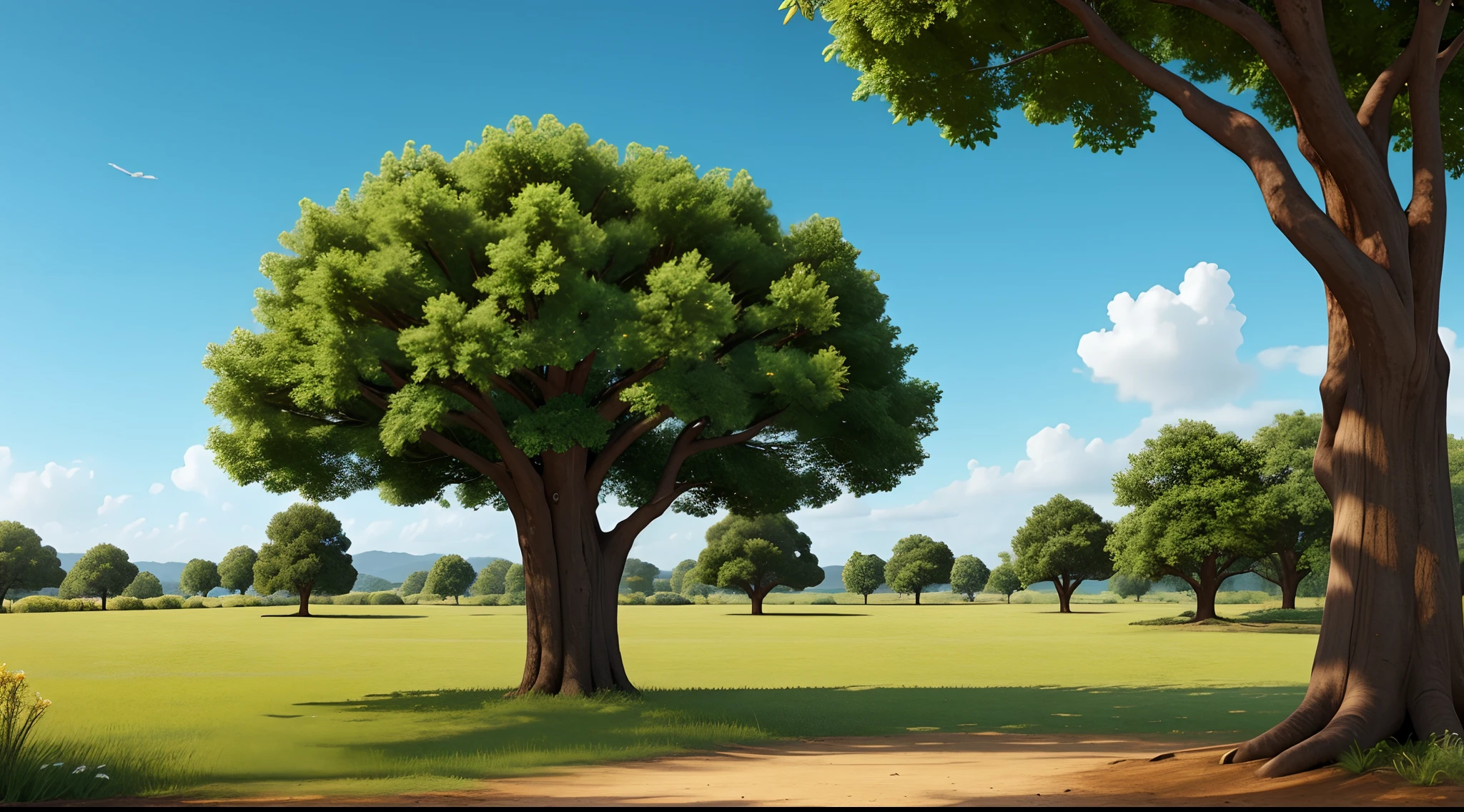 one tree