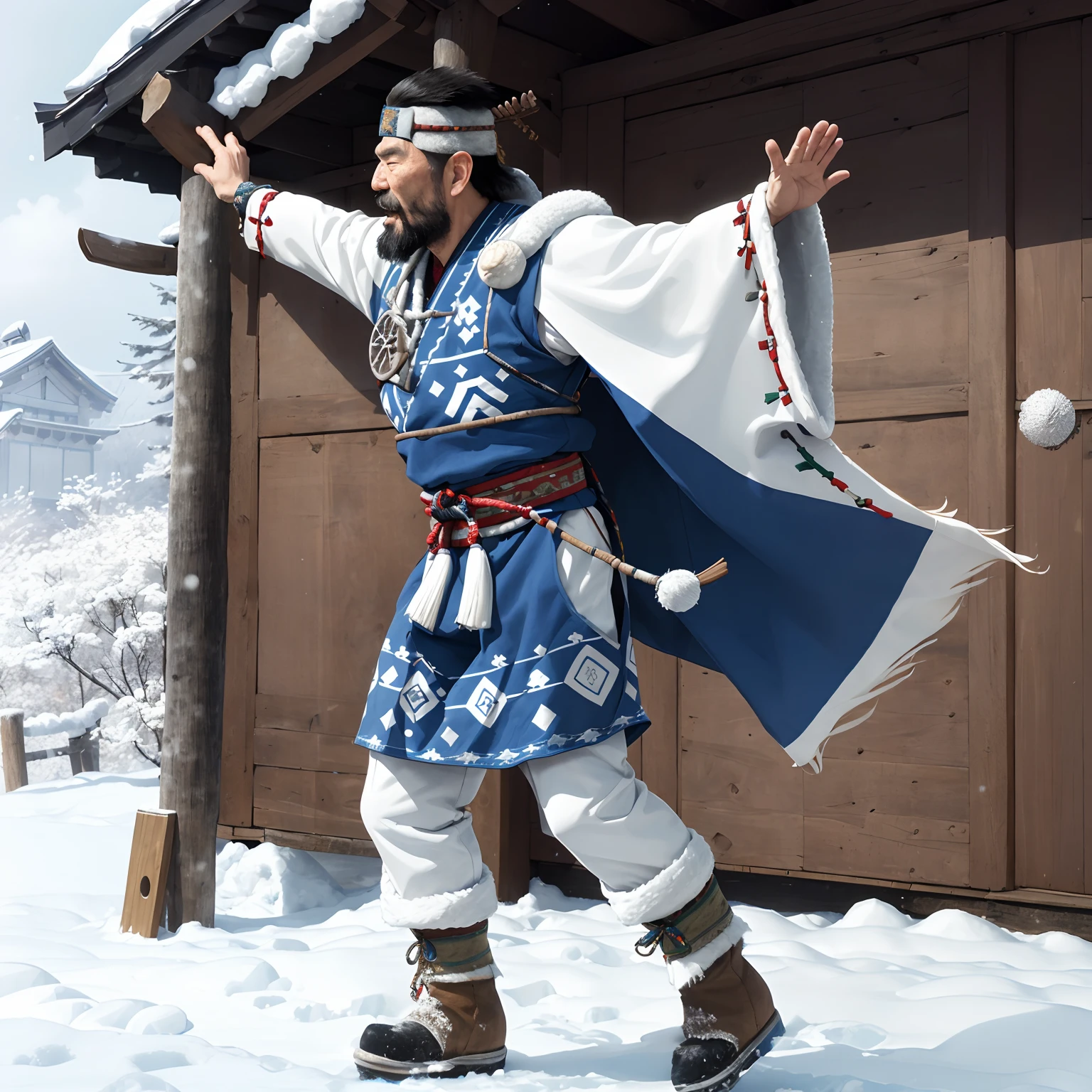 Winter boots of the Ainu people