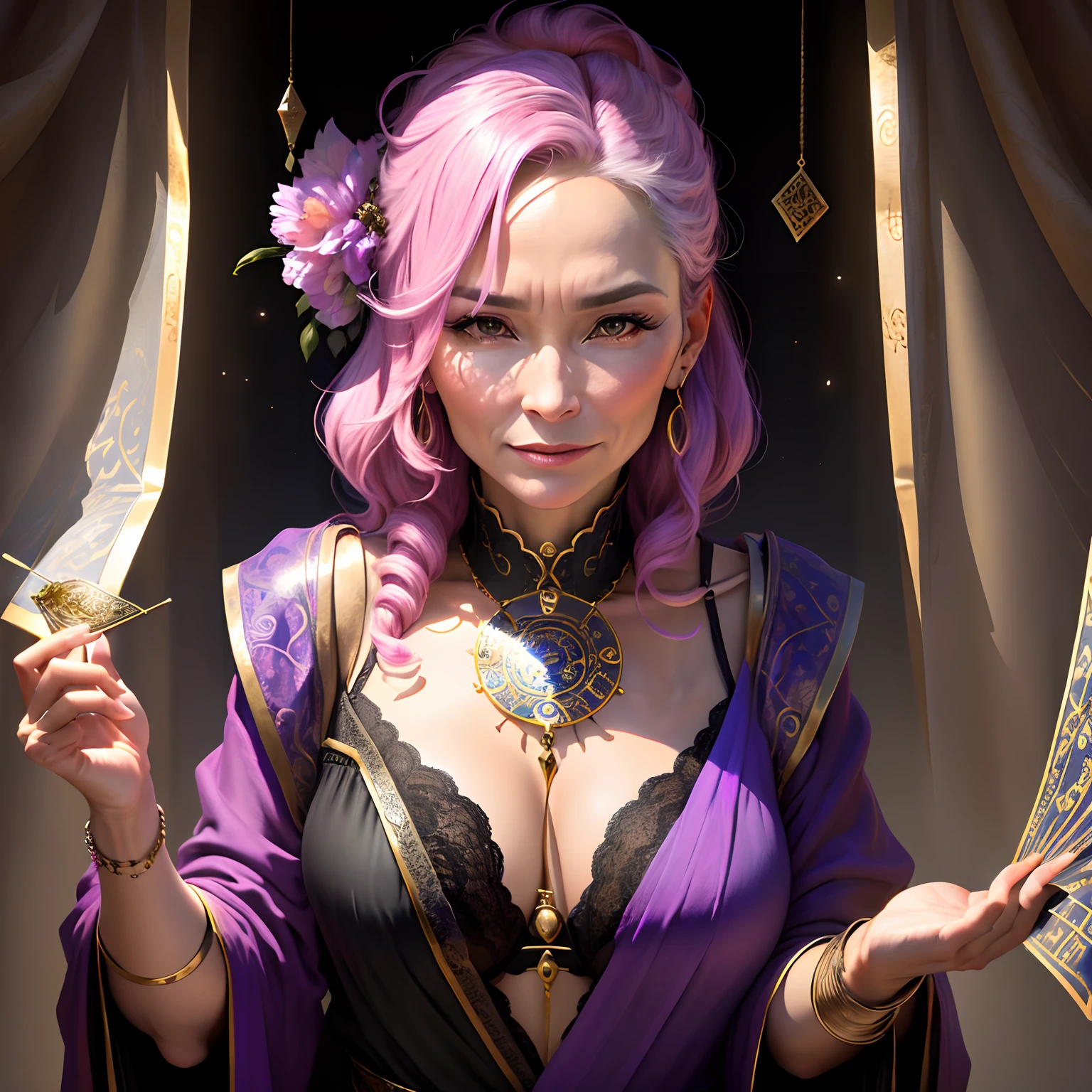 A 43-year-old woman who likes fortune telling