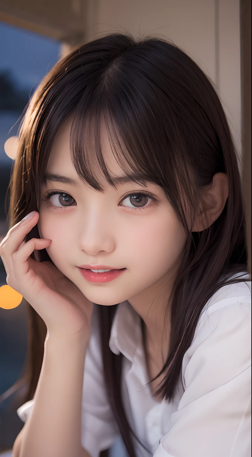 (One Girl), ((Very cute face)), Great face and eyes, (Highly detailed eyes, Highly detailed face), Fresh, Very beautiful appearance, (Ultra-realistic, High resolution), (highest quality:1.4), RAW Photos, (Realistic, Realistic:1.37), Professional photography , (see-through sailor uniform:1.1)  , Smile a little, (look at me) , Portrait of a Girl  , (gigantic breasts:1.3)   , ((()))   , ((junior high rown short hair:0.9) , (wavy hair:1.3) , (Nipples visible through sailor uniform:1.3) , (Please tilt your head a little) , Perfect nipples , ((Nipples are light pink )) , ((light pink areola))  ,  (sweating cleavage:1.2) , (cum on her breasts ) , (small nipples) , (upper body) , (lying down on the bed:1.3) , (young face:1.3) , (little girl:1.3) , (on your back:1.4) ng face:1.7) , (bare breasts:1.5) , (naked:1.3) , (bed on the back:1.3) , (braided hair:1.2)