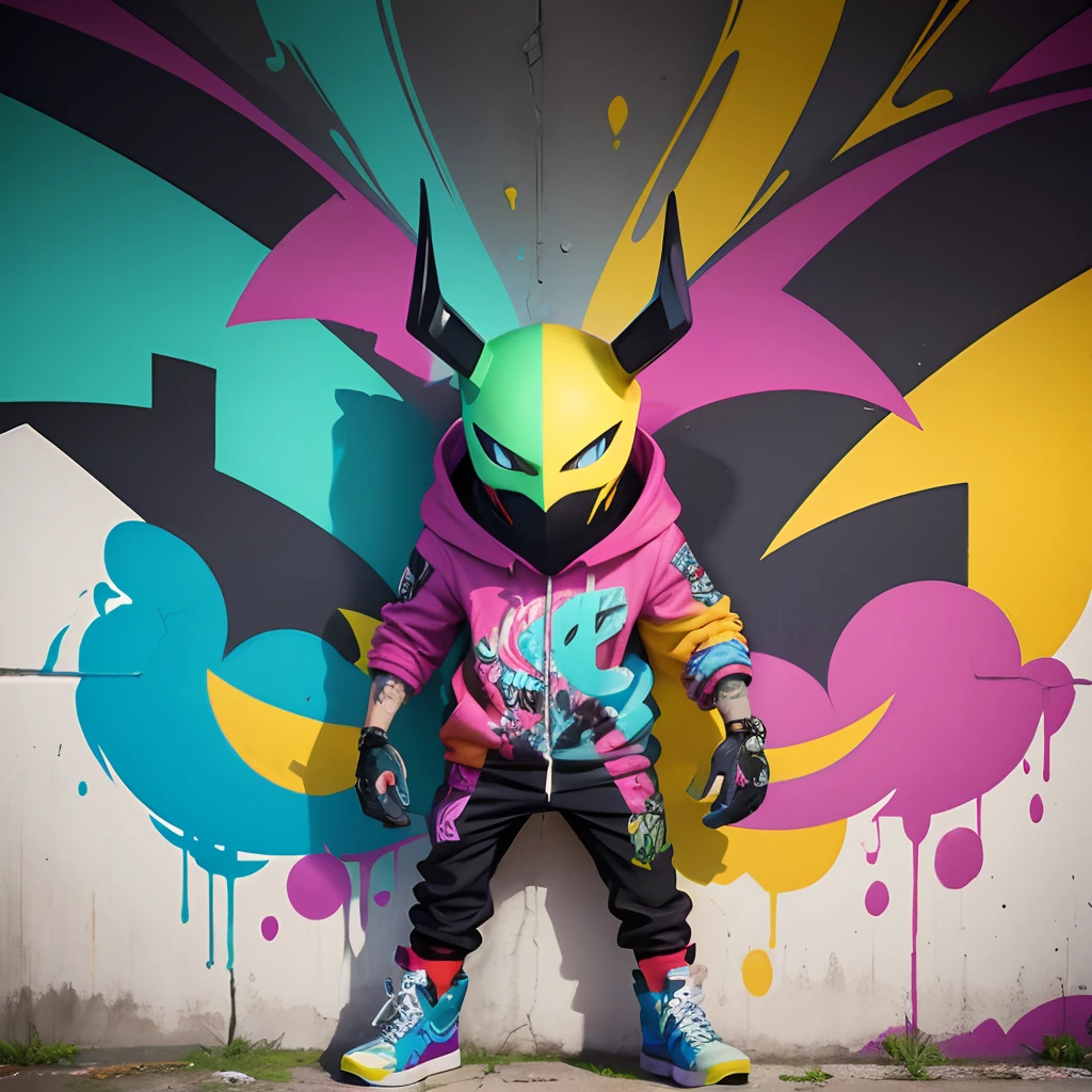Graffiti art on the walls of the city with lots of graffiti of various colors, Graffiti Monster, Graffiti Art Style, graffiti art, colorful graffiti, graffiti street art, Graffiti background, graffiti painting, graffiti style, Wall with colorful graffiti, In graffiti style, Graffitti art, painting by android jones, bold graffiti, Urban Graffiti, bold graphic graffiti, graffiti inspired