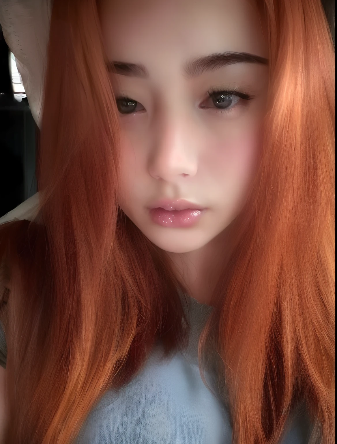 realistic ,masterpiece, best quality, girl, woman, highres, portrait, photo_light, {{}}, ulzzang-6500-v1.1:0.8