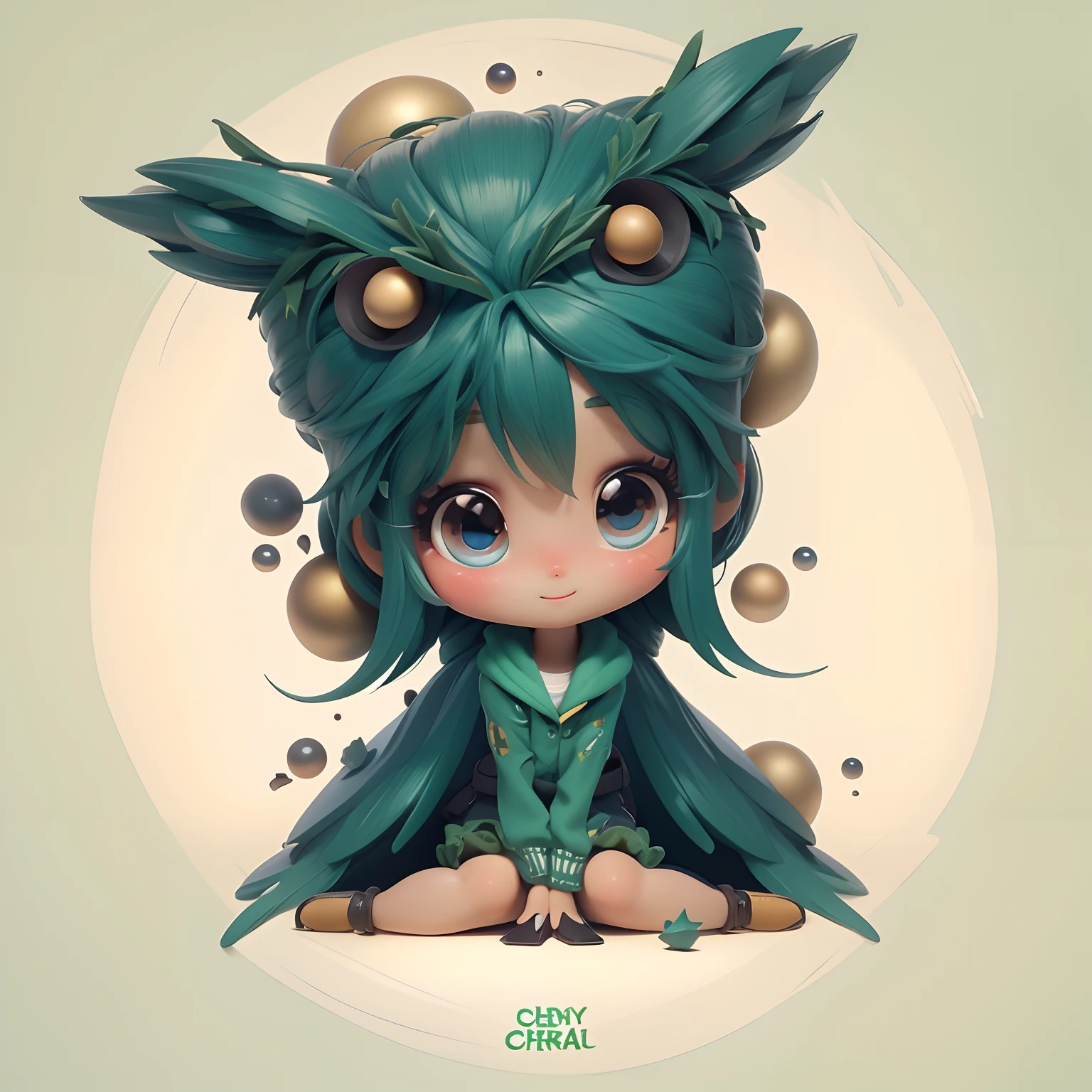 Create a series of loli chibi style dolls with a cute Christmas theme, sorridente e fofo, each with lots of detail and in an 8K resolution. All dolls must follow the same solid background pattern and be complete in the image, mostrando o (corpo inteiro, incluindo as pernas: 1.5)

Boneco Natal: Chame-a de Beto. Ela deve ter cabelos em tons coloridos e natalinos. Seus olhos devem ser grandes e brilhantes, with long eyelashes and rosy cheeks. Must be dressed in a jumpsuit in Christmas tones. She should wear a hat and have Christmas accessories on hand, while in the other has nothing. Don't forget the details, com detalhes coloridos e enfeites encantadores, sapato bonito

Certifique-se de adicionar sombras, texturas e detalhes nos cabelos, roupas, Cute accessories of each doll, to make them even more adorable and charming.