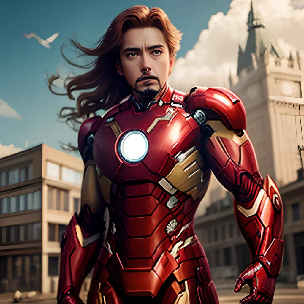 Ariel avec Iron man