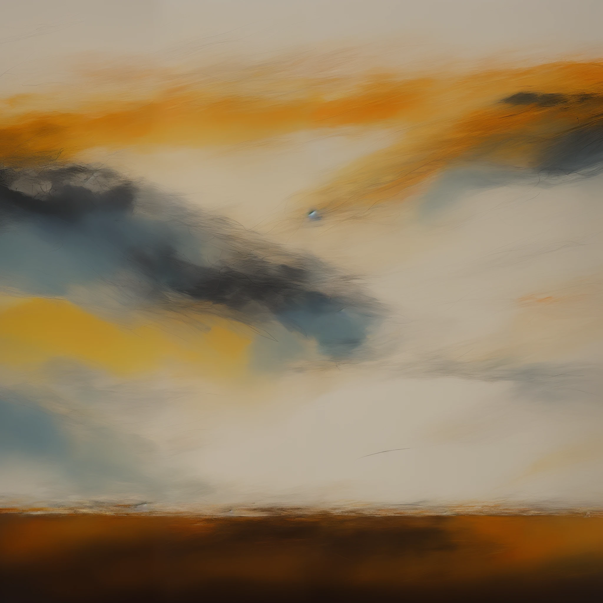 Experiment with contrasting colors and create an abstract painting that evokes a sense of dynamic energy.