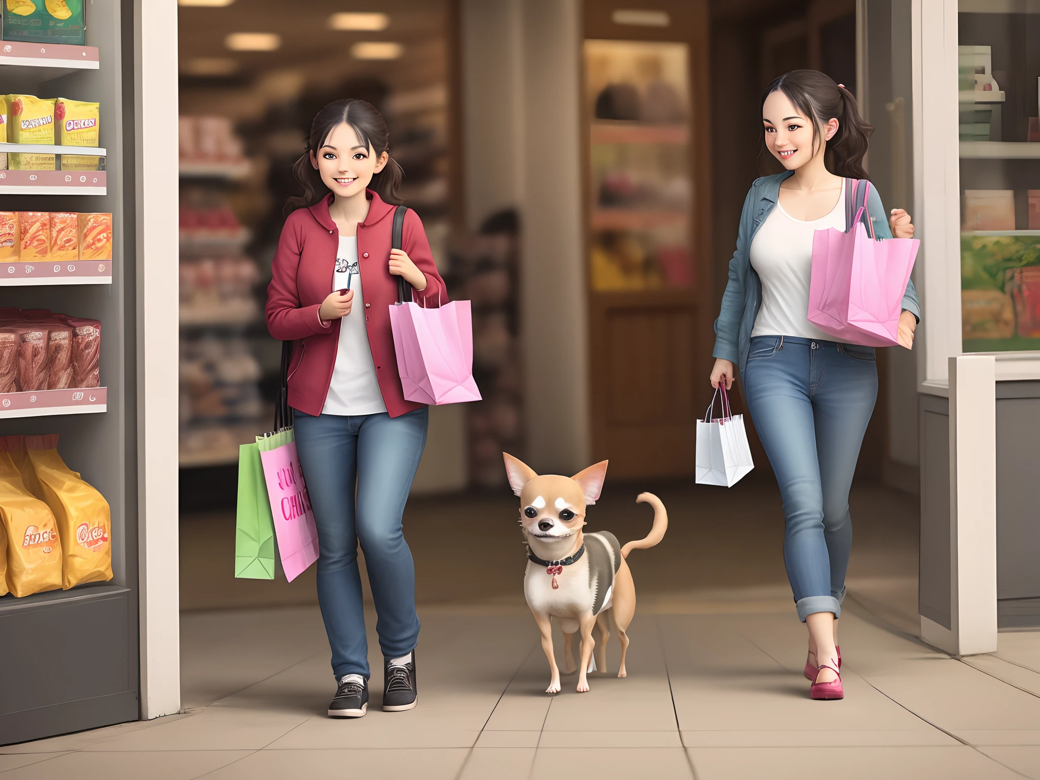 Chihuahua going shopping