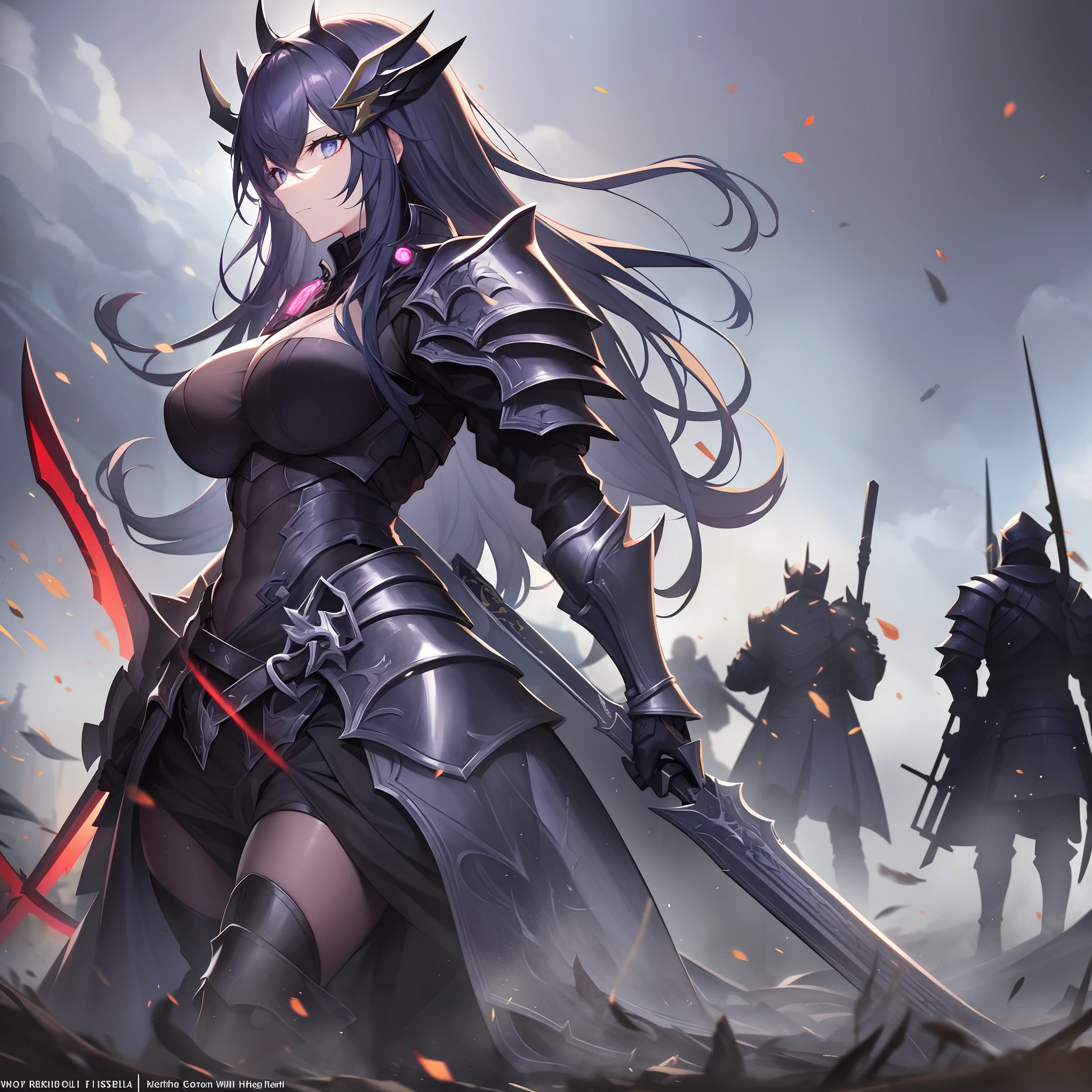 Outrageous resolution、masterpiece++、top-quality++、ultra-definition++、ultra-definition++、4k++、8k++、from side、(Background Focus)++、((1)))+++A clothed woman stands in the way of a black knight in black armor with weapons all over her body stabbed all over her body on a battlefield littered with weapons that destroy the city、Rune works in a mansion where a black knight in full body armor with weapons stabbed all over his body stands in the way of a battlefield where weapons are scattered、A magic in which a black knight in black armor with weapons stabbed all over his body stands in the way of a battlefield where weapons are scattered、On a battlefield where flying weapons are scattered, a black knight in black armor with weapons all over his body stands in the way、A married woman who is blocked by a black knight in black armor who has been stabbed with weapons all over her body on a battlefield where weapons are scattered、On a battlefield where weapons are scattered, the president is blocked by a black knight in black armor who has been stabbed with weapons all over his body、Detailed contemporary art、Contemporary Art Style、Blake: A witch who stands in the way of a black knight in black armor with weapons stabbed all over his body on a battlefield littered with beautiful modern weapons、A college student who is blocked by a black knight in black armor with weapons all over his body on a battlefield where weapons are scattered、Contemporary Art Behans、A high school student in black armor with weapons all over his body stands in the way of a battlefield littered with weapons、On a battlefield where beautiful weapons are scattered, a female hero in full body black armor with weapons stabbed all over her body stands in the way、On a battlefield littered with shiny floating weapons, a black knight in full body black armor with weapons stabbed all over his body stands in the way、On a battlefield littered with weapons, a black knight in full body black armor with weapons all over his body stands in the way、 On a battlefield littered with dazzling weapons, a spark stands in the way of a black knight in full body armor with weapons stabbed all over his body、On a battlefield littered with weapons, a chain stands in the way of a black knight in full body armor with weapons stabbed all over his body、On a battlefield littered with weapons, a black knight in full body black armor with weapons all over his body stands in the way、On a battlefield littered with weapons, a black knight in full body black armor with weapons stabbed all over his body stands in the way of the wind-blowing hair、Blake Modern Beautiful、On a battlefield littered with weapons, a black knight in full body black armor with weapons all over his body stands in the way、Detailed clothing、Mischievous aura、Bewitching face、tall body、Mature body、seductive body、爆乳、detailed beautiful faces、detailed shiny eyes、Detailed skin、Full body break、detaileds、realisitic、4K highly detailed digital art、octan render、bio luminescent、BREAK8K resolution concept art、真实感、Mappa Studio、masterpiece、top-quality、Official Art、illustratio、Ligne Claire、(cool_color)、perfect-composition、absurderes、Fantasia、Focused、thirds rule