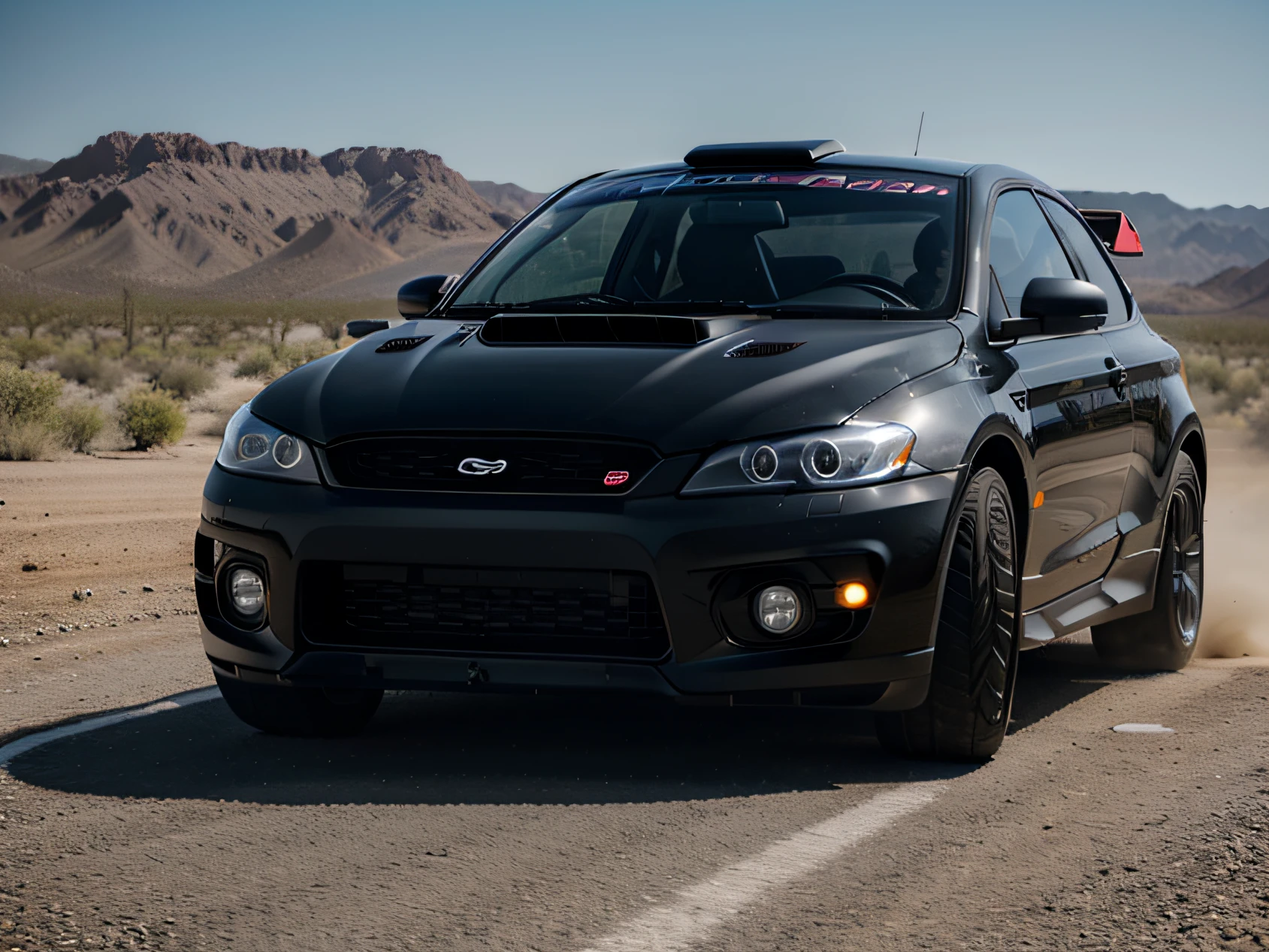 1 car, rally car, fast car, desert, liveries, ultra sharp image, high definition, cinematic lighting, high resolution, high quality, 8k, neoprene, ultra sharp focus