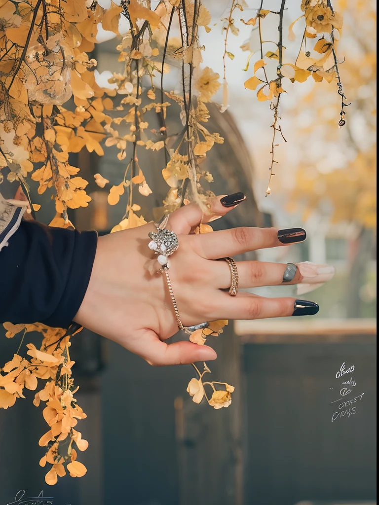 Girl's hand with ring