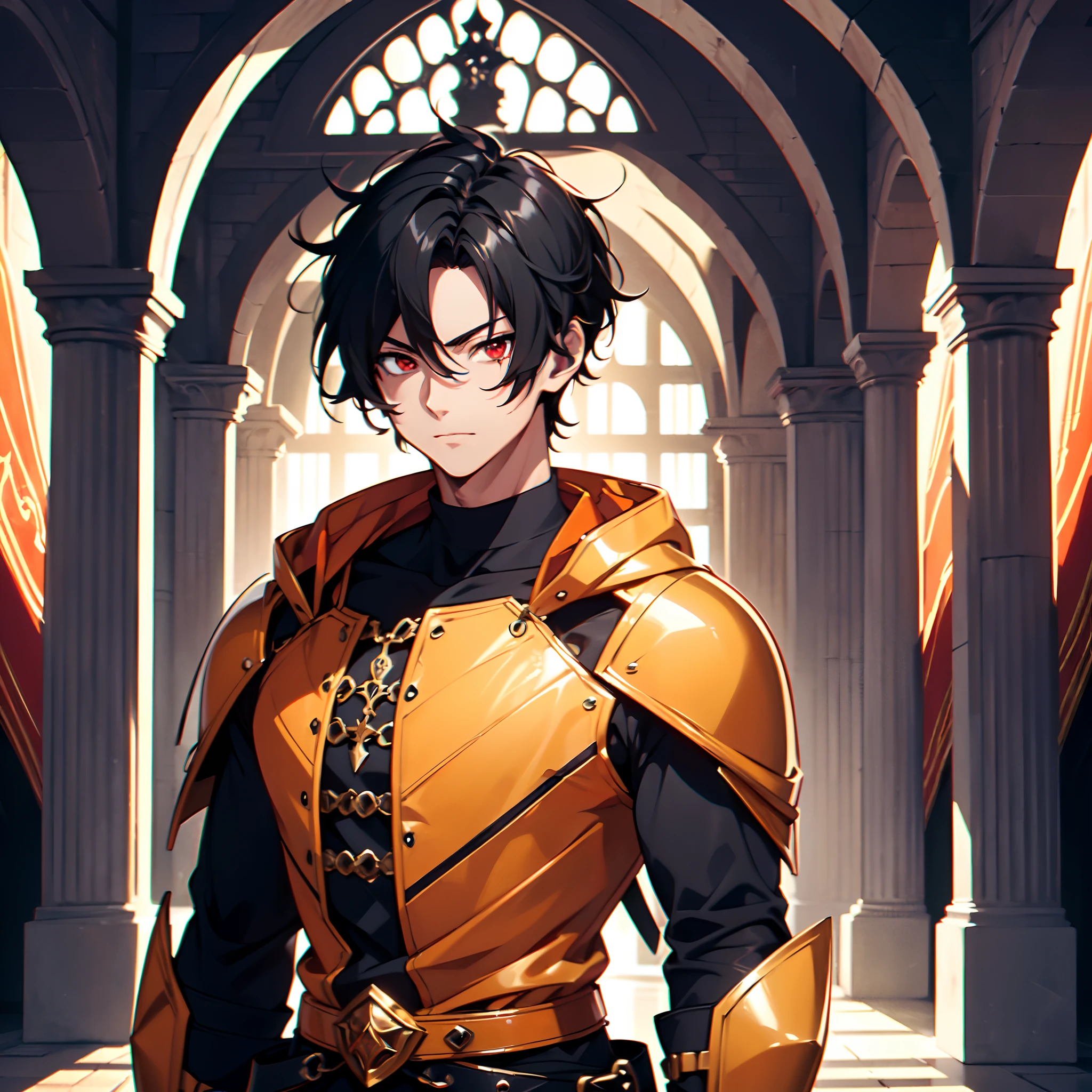 128K Ultra High Definition,
128K Ultra High Quality,
128K Ultra High Resolution,
Best Definition,
Best Quality,
Best Resolution,
Perfectly Detailed,
Perfectly Designed,
Extremely Detailed,
Extremely Designed,
Hyper Detailed,
Hyper Definition,
Hyper Quality,
Hyper Resolution,
Masterpiece,
(((Anime))),
Body Shot,
(((Boy))),
Handsome,
Muscular Body,
(((Black Short Hair))),
(((Red Eyes))),
(((Hyper Detailed & Perfectly Designed With Ultra High Quality Orange Warlord Armor))),
(((Inside Of Medieval Royal Palace Background Scenery))),