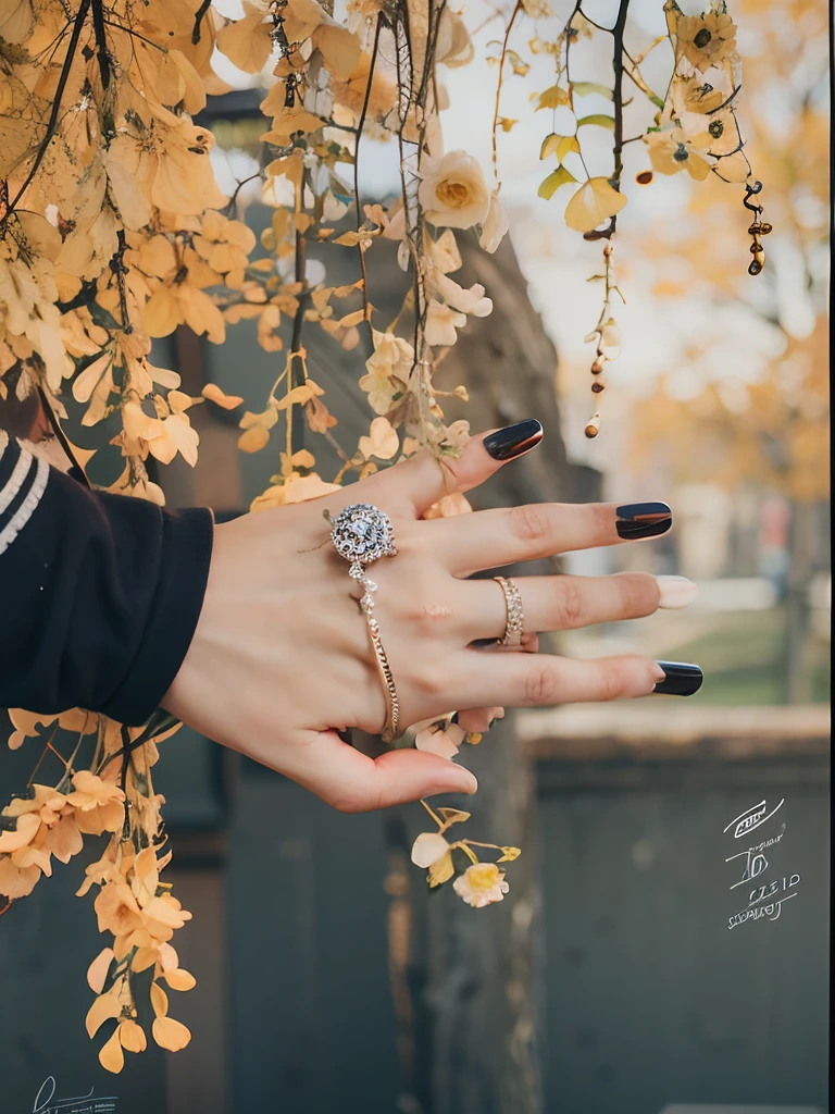 Girl's hand with ring