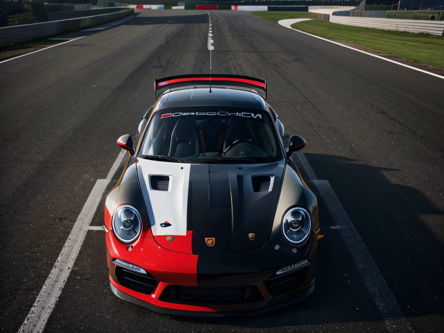1 car, porsche 911, touring car, fast car, track, circuit, liveries, ultra sharp image, high definition, cinematic lighting, high resolution, high quality, 8k, neoprene, ultra sharp focus