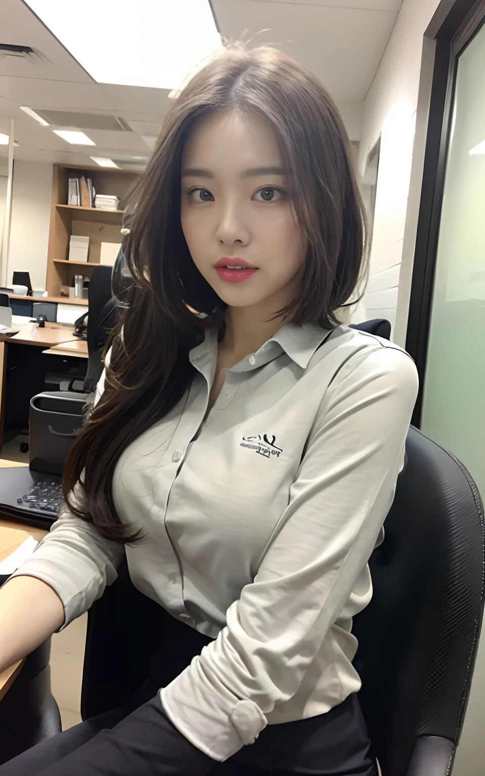 s Office、suits、a desk、Working at your desk、sitting in the chair、Cool Biz