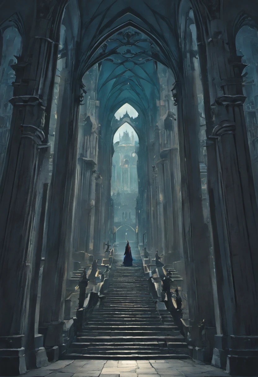 Gothic city of the Necro、Face that is、It's a testament to its haunting beauty and creepiness，A testimony of civilization's deep reverence for death and the afterlife. Its architecture incorporates a dark aesthetic, intricate designs, And the mystery of the afterlife. Below is a visual description:

Cityscape:
As you approach the Gothic Necropolis City, You will be greeted by a vast metropolis enveloped in eternal twilight. Dark clouds loom overhead, Face that is、Face that is、It casts an ethereal glow on the pale and translucent buildings of the city. Cityscape in a desolate landscape, Towering spires, Ornate arches, Complex bridges spanning gaps between buildings.

architecture:
The building itself is、It is a mixture of Gothic and necromancy styles. turrets, minaret, Buttresses adorn the structure, Reach for the sky like a skeleton's fingers. These structures are mainly made of darkness, emissive material，It seems to absorb and emit a dim glow, otherworldly glow. The architecture combines grandeur and melancholy, It reflects the duality of the relationship between the dead and the dead.

Mausoleum-style mansion:
The dwellings of the city resemble mausoleums, Sculpture depicting an arched entrance and death scene, Leutentic, And cosmic energy. Balconies and terraces are decorated with stone carvings，It seems to come to life in the ever-changing twilight, Cast eerie shadows on the street below.length hair、Tight red dress in a miniskirt、Silhouette of a long-legged woman