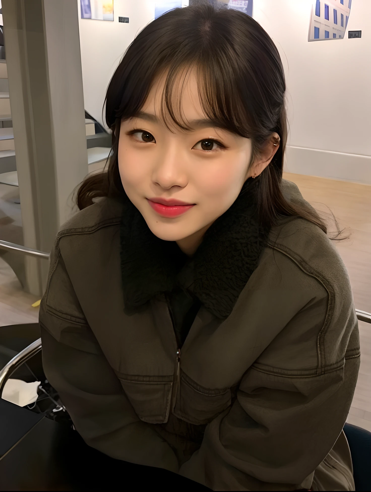 mulher arafed sentada em uma mesa com um prato de comida, Jaeyeon Nam, Jinyoung Canela, Lee Ji-eun, Lee Ji - Eun, Heonhwa Choe, Kim Doyoung, Dom Yunjoo, Hwang SE - EM, wan adorable korean face, Atriz coreana bonito, coreana, Parque Ji-min, Shin min jeong, Ulzzang