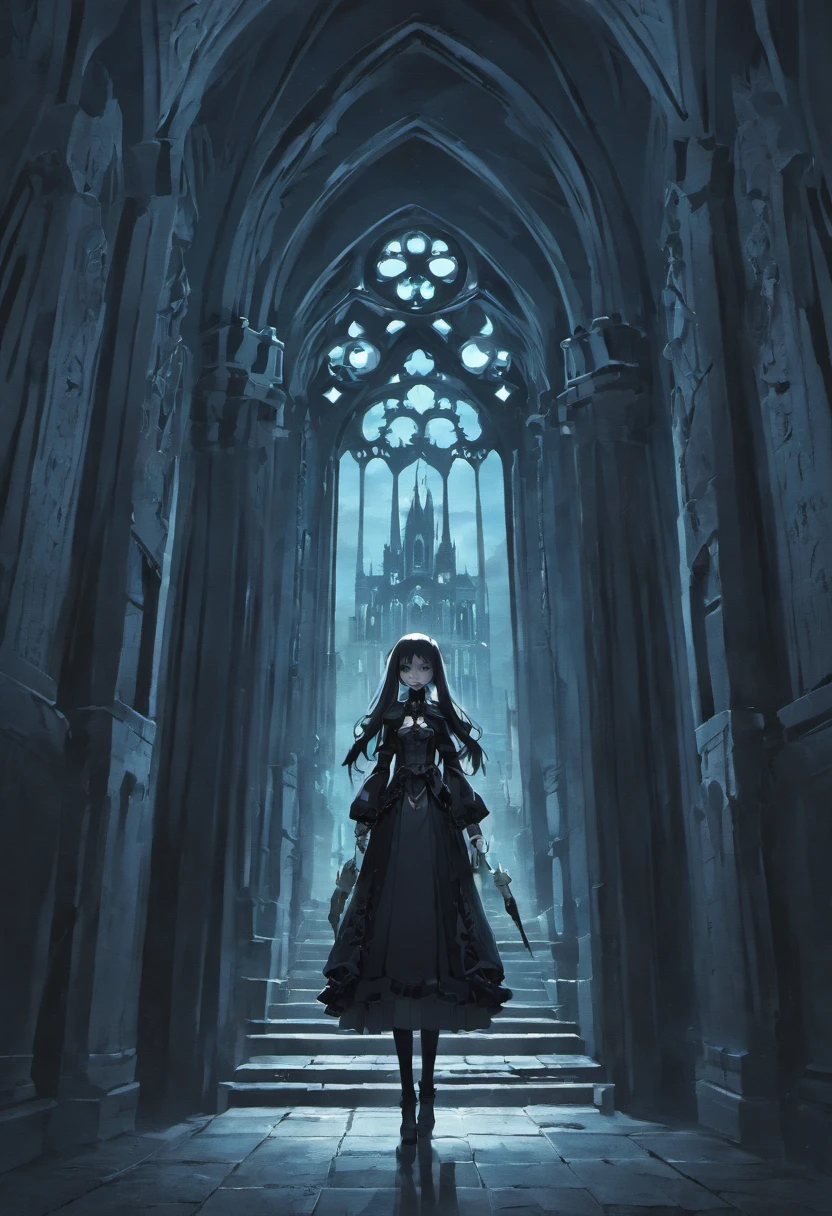 Gothic city of the Necro、Face that is、Face that is、It's a testament to its haunting beauty and creepiness，A testament to civilization's deep reverence for death and the afterlife. Its architecture incorporates a dark aesthetic, intricate designs, And the mystery of the afterlife. Below is a visual description:

Cityscape:
As you approach the Gothic Necropolis City, You will be greeted by a sprawling metropolis shrouded in eternal twilight. Dark clouds loom overhead, Face that is、Face that is、Face that is、It casts an ethereal glow on the pale and translucent buildings of the city. Cityscape in a desolate landscape, Towering spires, Ornate arches, Complex bridges spanning gaps between buildings.

architecture:
The building itself is、It is a mixture of Gothic and necromancy styles. turrets, minaret, Buttresses adorn the structure, Reach for the sky like a skeleton's fingers. These structures are mainly made of darkness, emissive material，It seems to absorb and emit a dim glow, otherworldly glow. The architecture combines grandeur and melancholy, It reflects the duality of the relationship between the dead and the dead.

Mausoleum-style mansion:
The dwellings of the city resemble mausoleums, Sculpture depicting an arched entrance and death scene, Leutentic, And cosmic energy. Balconies and terraces are decorated with stone carvings，It seems to come to life in the ever-changing twilight, Cast eerie shadows on the street below.（length hair）、（Red Dress Mini Skirt Type）、（Silhouette of a woman with long legs）