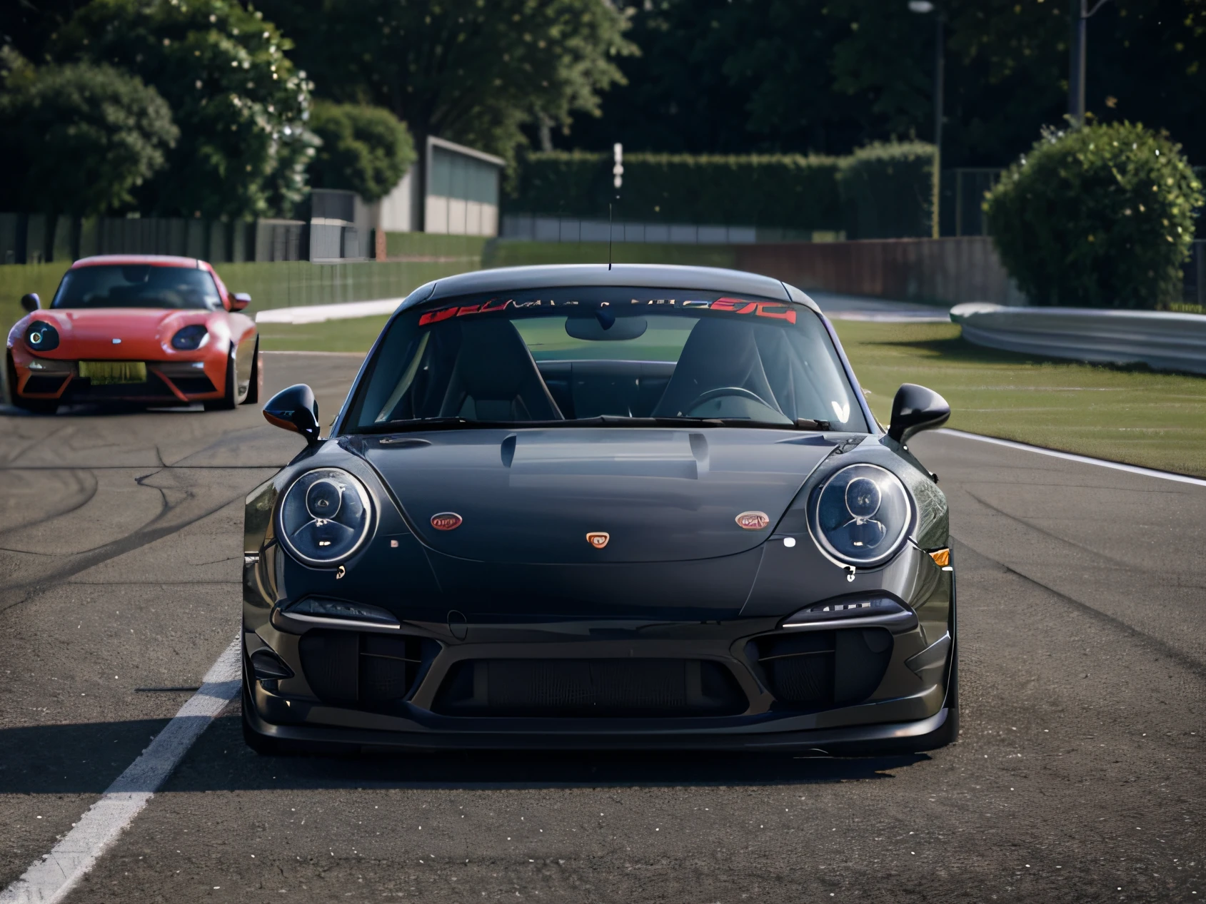 1 car, porsche 911, touring car, fast car, track, circuit, drifting, liveries, ultra sharp image, high definition, cinematic lighting, high resolution, high quality, 8k, neoprene, ultra sharp focus