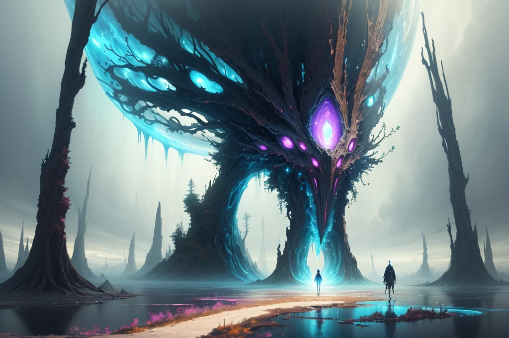 (masterpiece, best quality:1.2), illustration, 8k wallpaper, colorful,
(portal:1.1), (otherworldly creature:1.2), (magical energy:1.1), (floating debris:1.05), (dark and mysterious environment:1.05), (multiple arms:1.05), (glowing third eye:1.1), (bright light:1.05), (illumination:1.05), (fantasy:1.15), (surreal:1.1), (enigmatic:1.05), (intriguing:1.05), (ethereal:1.08), (mystical:1.1), (cosmic:1.05), (interdimensional:1.1), (unearthly:1.05), (spellbinding:1.1), (unforgettable:1.05),
(fantasy art:1.1), (digital art:1.05), (magical realism:1.08), (epic:1.1), (concept art:1.05), (highly detailed:1.1), (cinematic:1.05), (surrealism:1.05), (mystery:1.05), (astonishing:1.1), (by Andrey Surnov:1.05), (mind-bending:1.1), (fascinating:1.05), (unbelievable:1.05), (otherworldly landscapes:1.1), (breathtaking:1.05), (incredible:1.05), (portal opening:1.05)