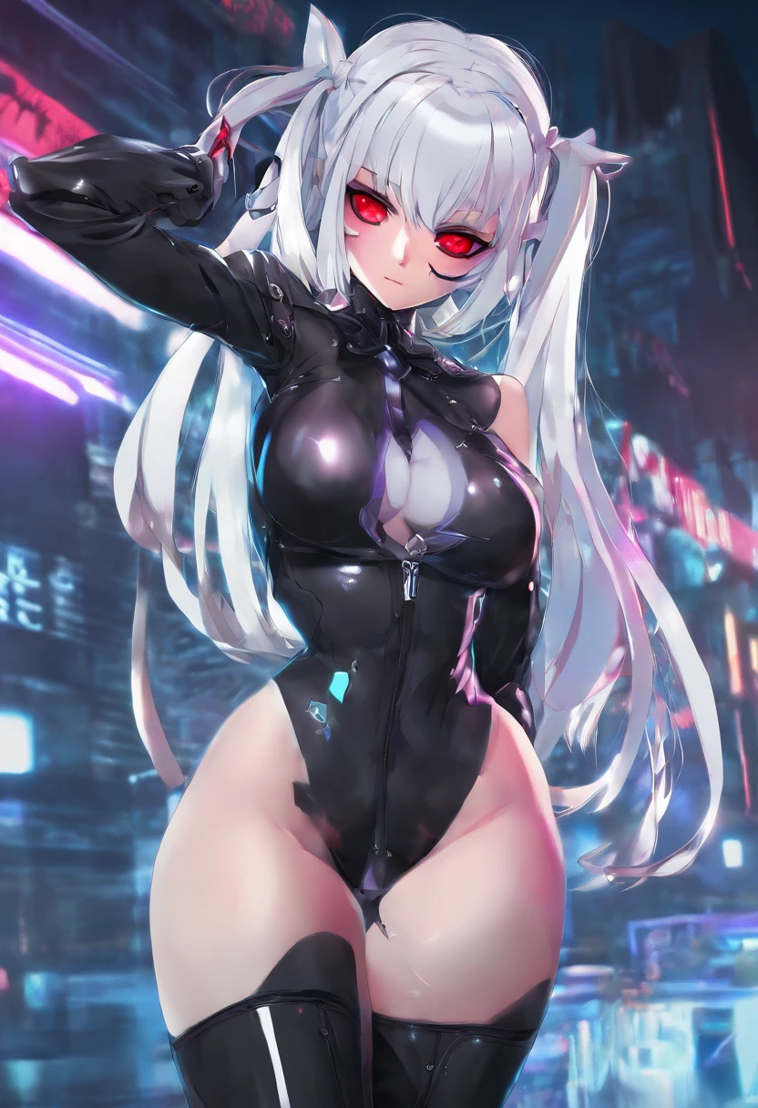 (Silver hair: 1.3), (Twin tails), (Red eyes: 1.3), (Vampire fangs: 1.3), (Very cute and beautiful naughty girl: 1.3), Gorgeous and detailed background, HENTAI illustrations, A devilish beautiful girl, overwhelmingly erotic,
BREAK,
Beautiful illustrations, highest quality, (cute female student: 1.3, white: 1.3), masterpiece, (glossy skin, shiny skin, shiny skin, bright eyes) ((blush)),
BREAK,
(Red eyes: 1.5, White skin: 1.1), (Beautiful, 14 years old: 1.5), Slim, Slender, (Small breasts), (Beautiful face: 1.3), (Ash hair: 1.3) ), (White hair: 1.3) , (Silver hair: 1.3),
BREAK,
(Elegant black full lace gothic dress), (Latex corset), (Black latex stockings), (Knee high, stilettos over boots), (Very detailed clothes),
BREAK,
(Pose that emphasizes buttocks: 1.4), Temptation, Extremely lewd girl, Bitch, JIRAIKEI, Beautiful thighs, (Provocative expression), (Viewer: 1.3), (Immorality: 1.5), (NSFW), Fantasy, Glossy skin, mid-journey, anime, butt focus,
Arms behind, arms above head, beautiful thighs, (provocative expression), (looking straight at the viewer), (viewer: 1.3), (upper body: 1.3), angle from above, Simple black background, (((immoral:1.5))), (SFW), fantasy