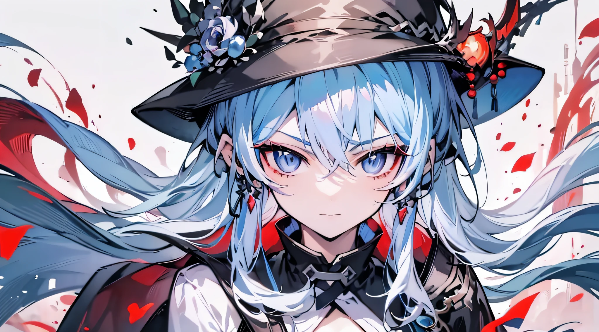 anime - style image of a woman with Hat and Dress in a field, Detailed Face high resolution face, best anime 4k konachan wallpaper, anime art wallpaper 8 k, anime art wallpaper 4k, anime art wallpaper 4 k, from arknights, 4 k manga wallpaper, anime style 4 k, anime wallpaper 4k, 4k anime wallpaper, anime wallpaper 4 k