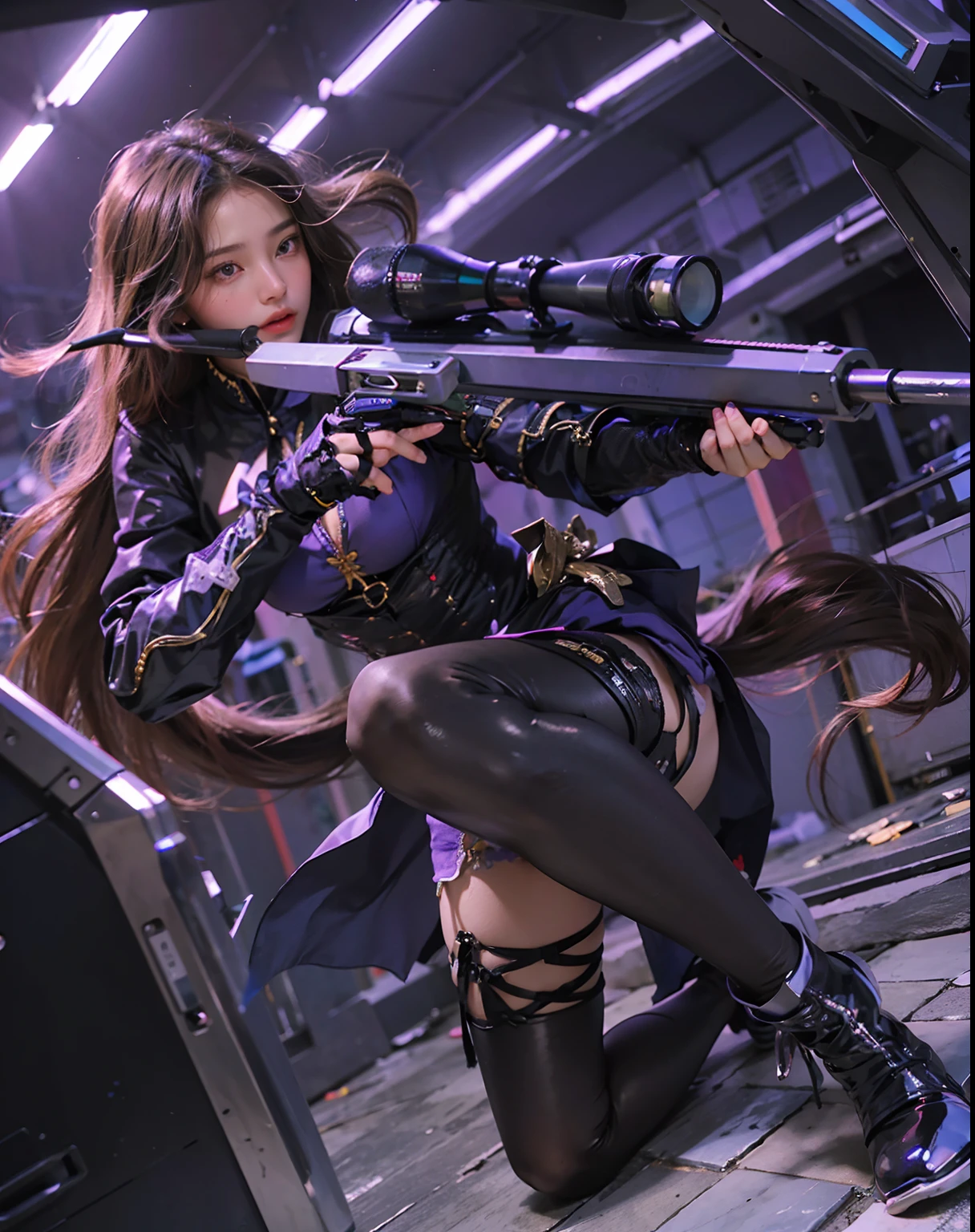 ((SuperiorQuality, 8K, tmasterpiece: 1.3)), Pubic area is clear: 1.2, Perfect body beauty: 1.4, Large of breast, Highly Detailed Face and Skin Textur, A detailed eye, , , The shape of the pubic region is clearly visible,leg are close