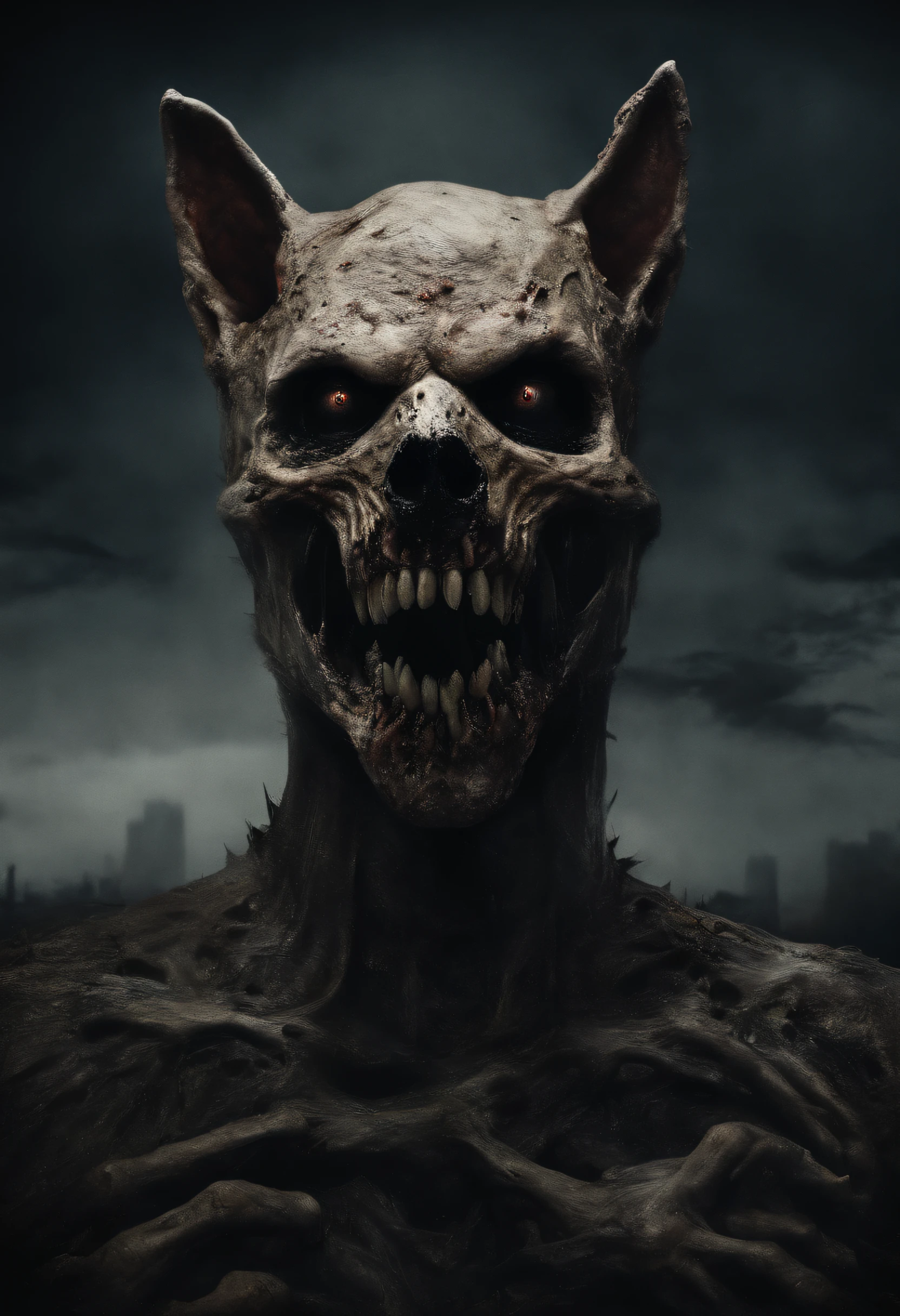 Perro zombi,4k8k,hdr