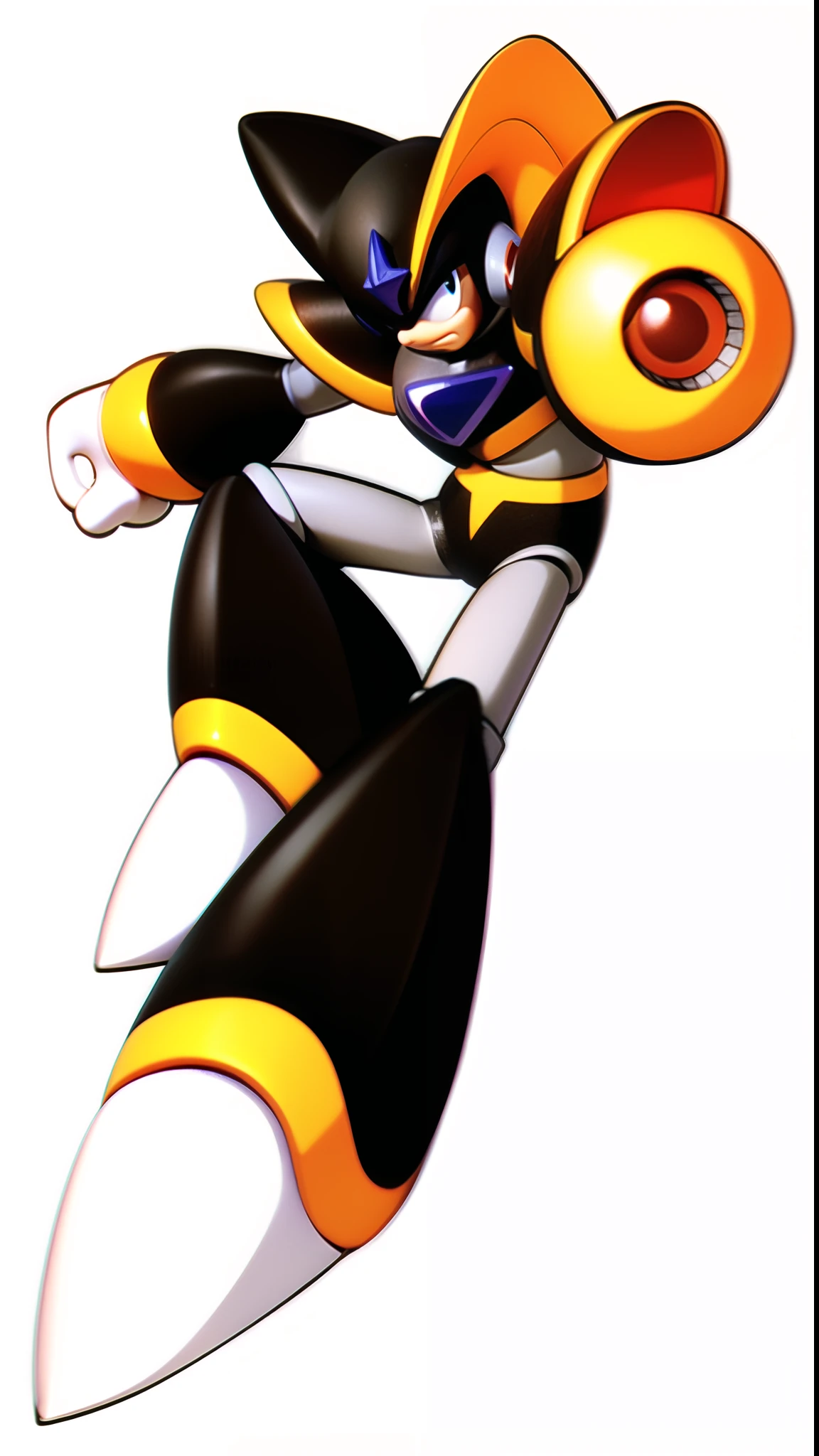 Mega Man X by On Devite, MegaMan, MegaMan, heroic kicking pose, this character has cryokinesis, offcial art, super super dynamic dynamic pose, heroic action pose, heroic masculine pose, fightingpose, Humanoid form, hero pose, inspired by Kōno Michisei, attack pose, Fighting posture, official character art, MegaMan,。.。.3D
