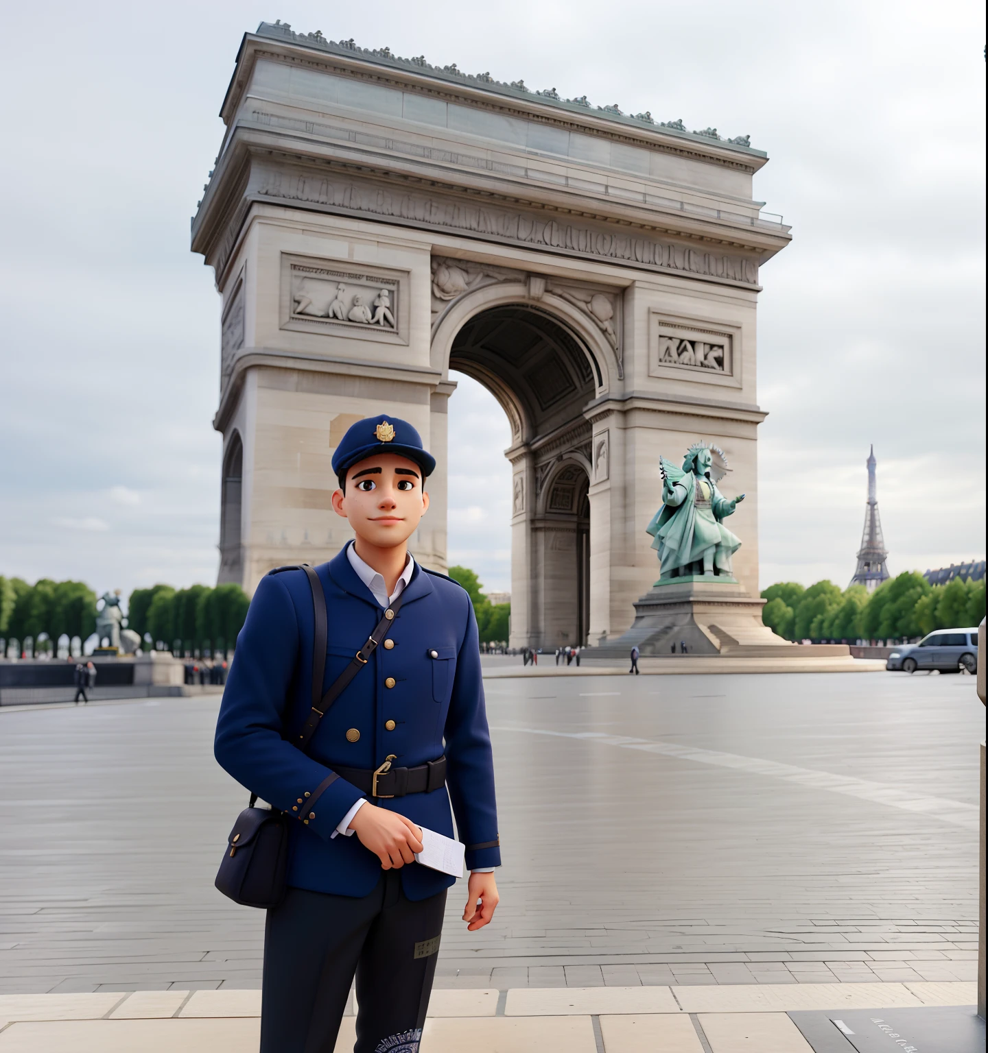Visiting the monument in Paris France